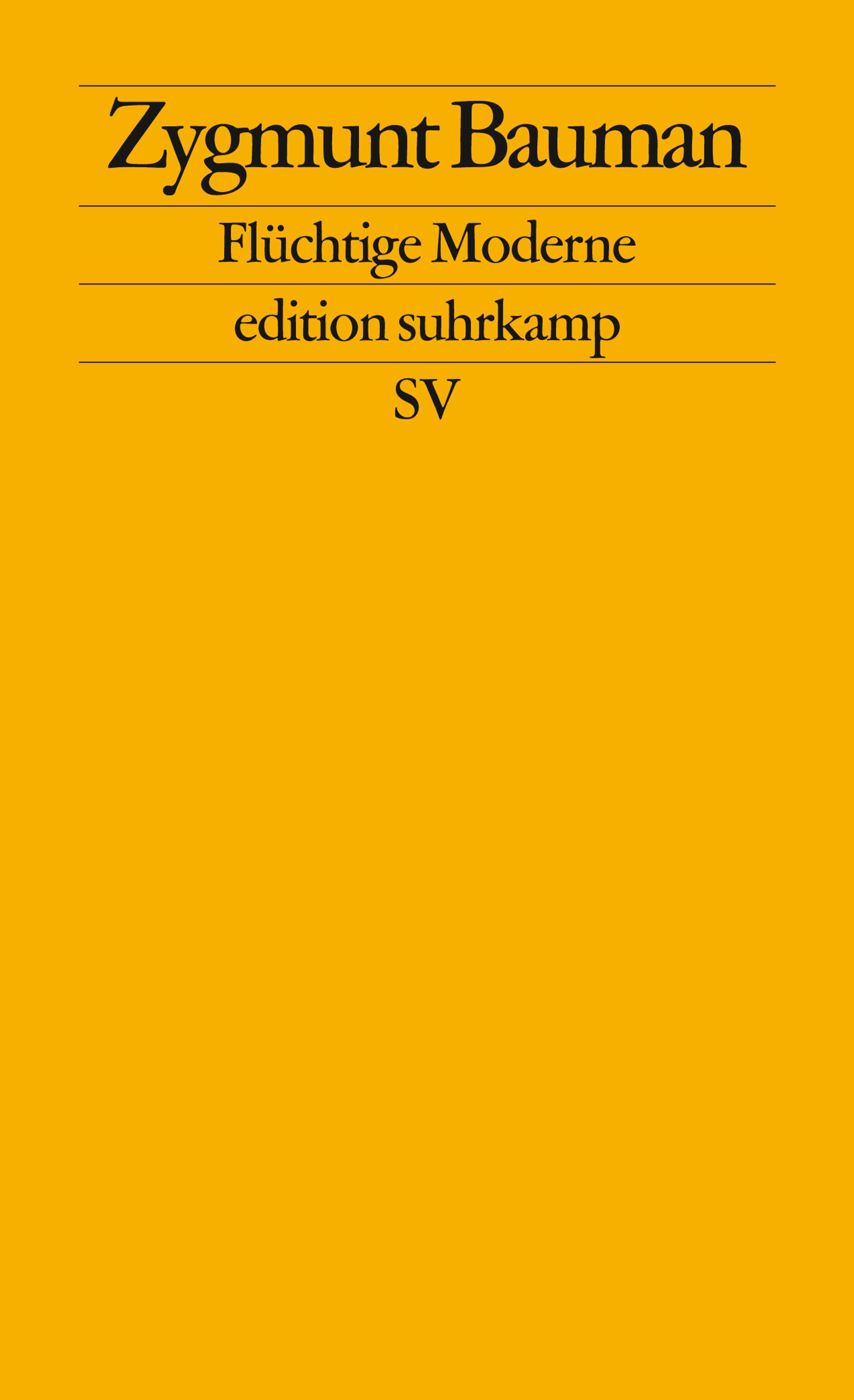 Vorderes Coverbild Flüchtige Moderne