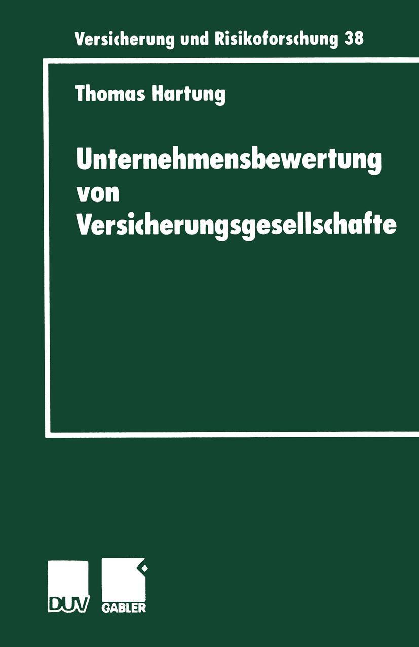 Vorderes Coverbild Unternehmensbewertung von Versicherungsgesellschaften