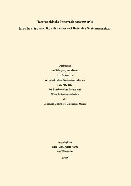 Vorderes Coverbild Innovationsnetzwerke