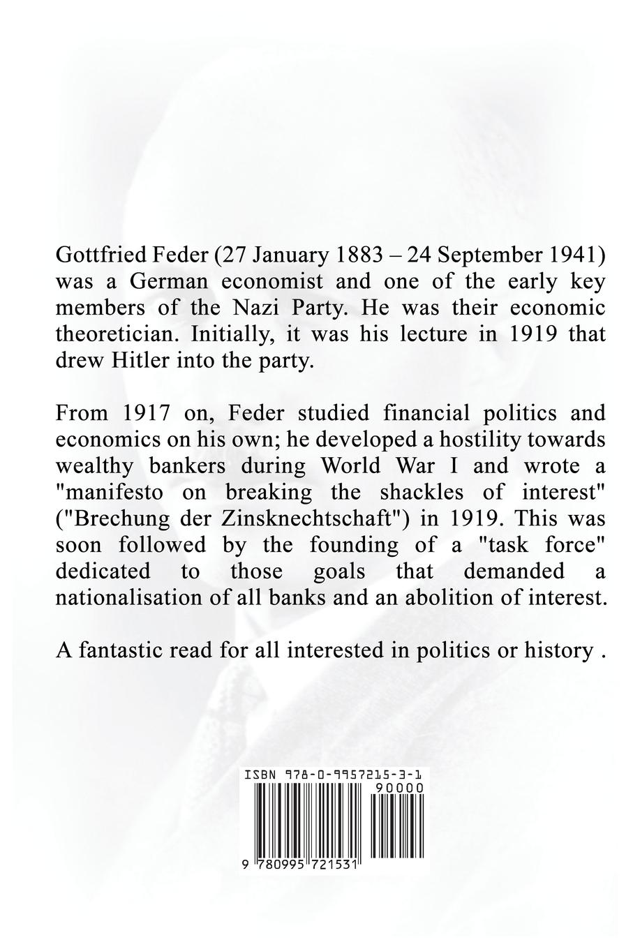 Rückseitencover Manifesto for the Abolition of Interest-Slavery