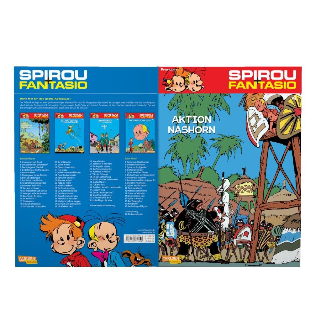 Beispielinhalt (Bild) Spirou und Fantasio 04. Aktion Nashorn
