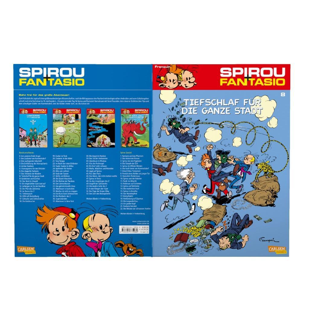 Beispielinhalt (Bild) Spirou und Fantasio 08. Tiefschlaf für die ganze Stadt