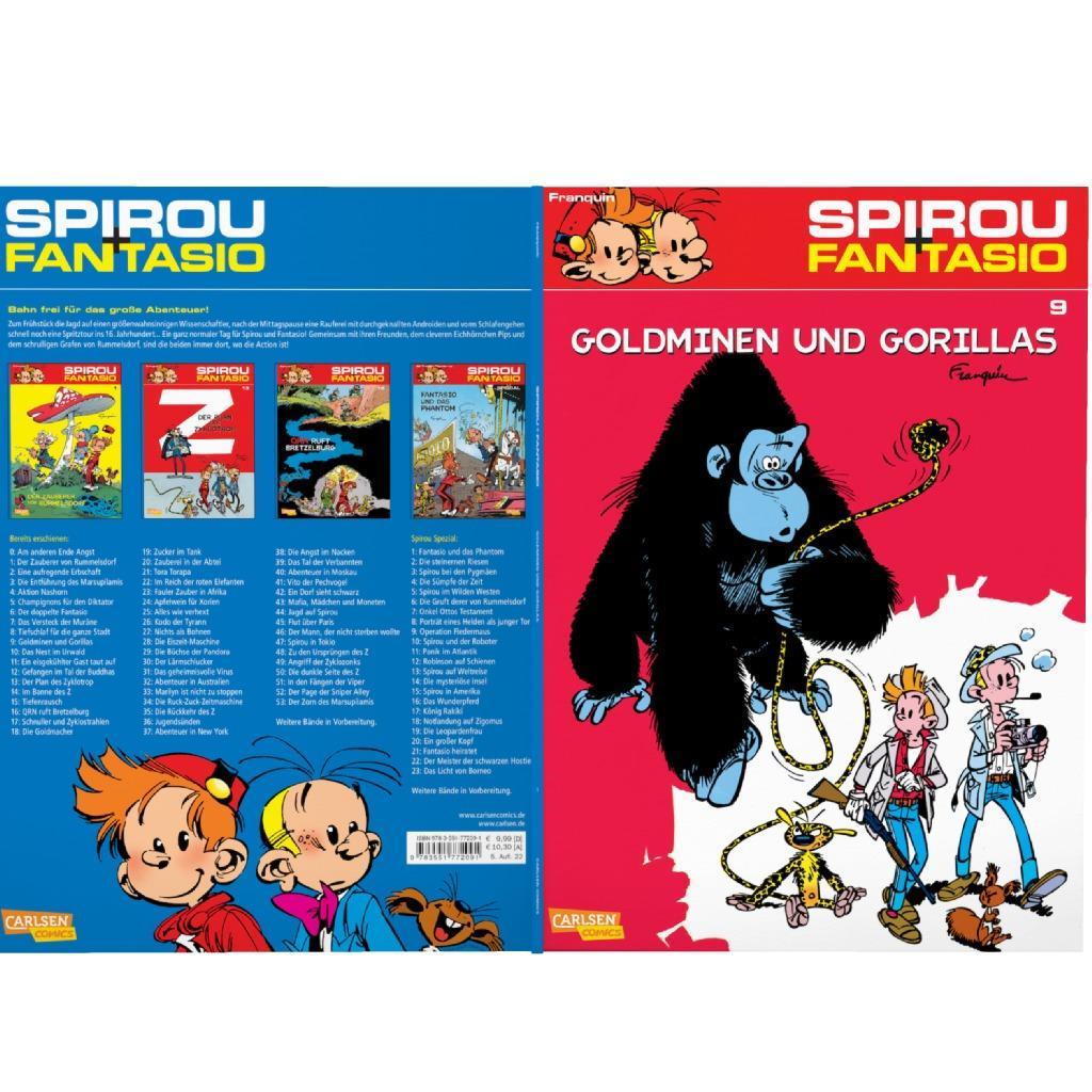 Beispielinhalt (Bild) Spirou und Fantasio. Goldminen und Gorillas. (Bd. 9)