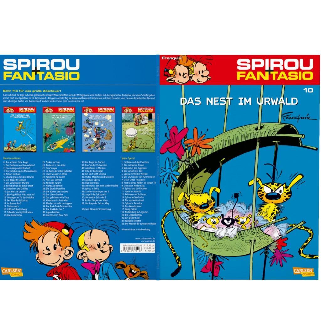 Beispielinhalt (Bild) Spirou und Fantasio 10. Das Nest im Urwald