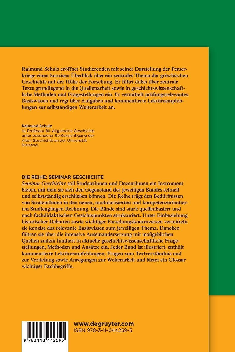 Rückseitencover Die Perserkriege