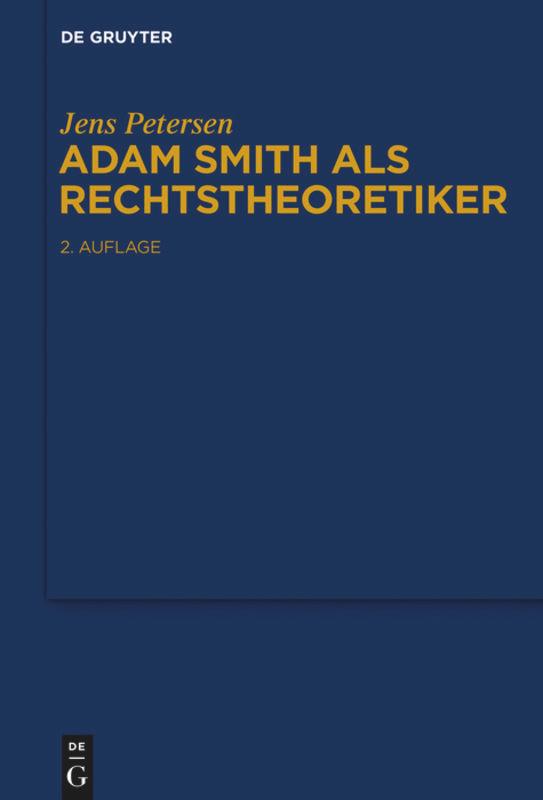 Vorderes Coverbild Adam Smith als Rechtstheoretiker