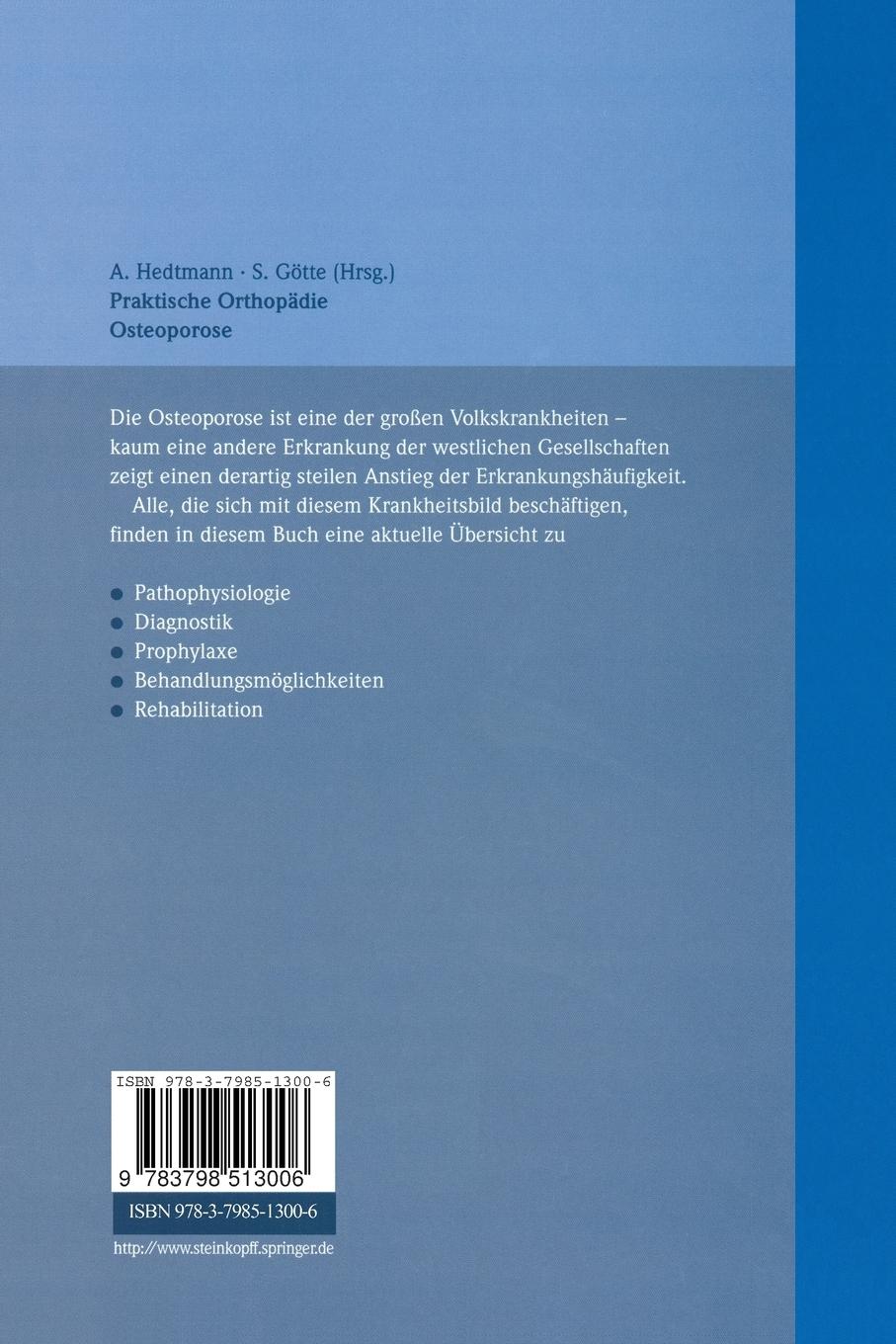 Rückseitencover Osteoporose