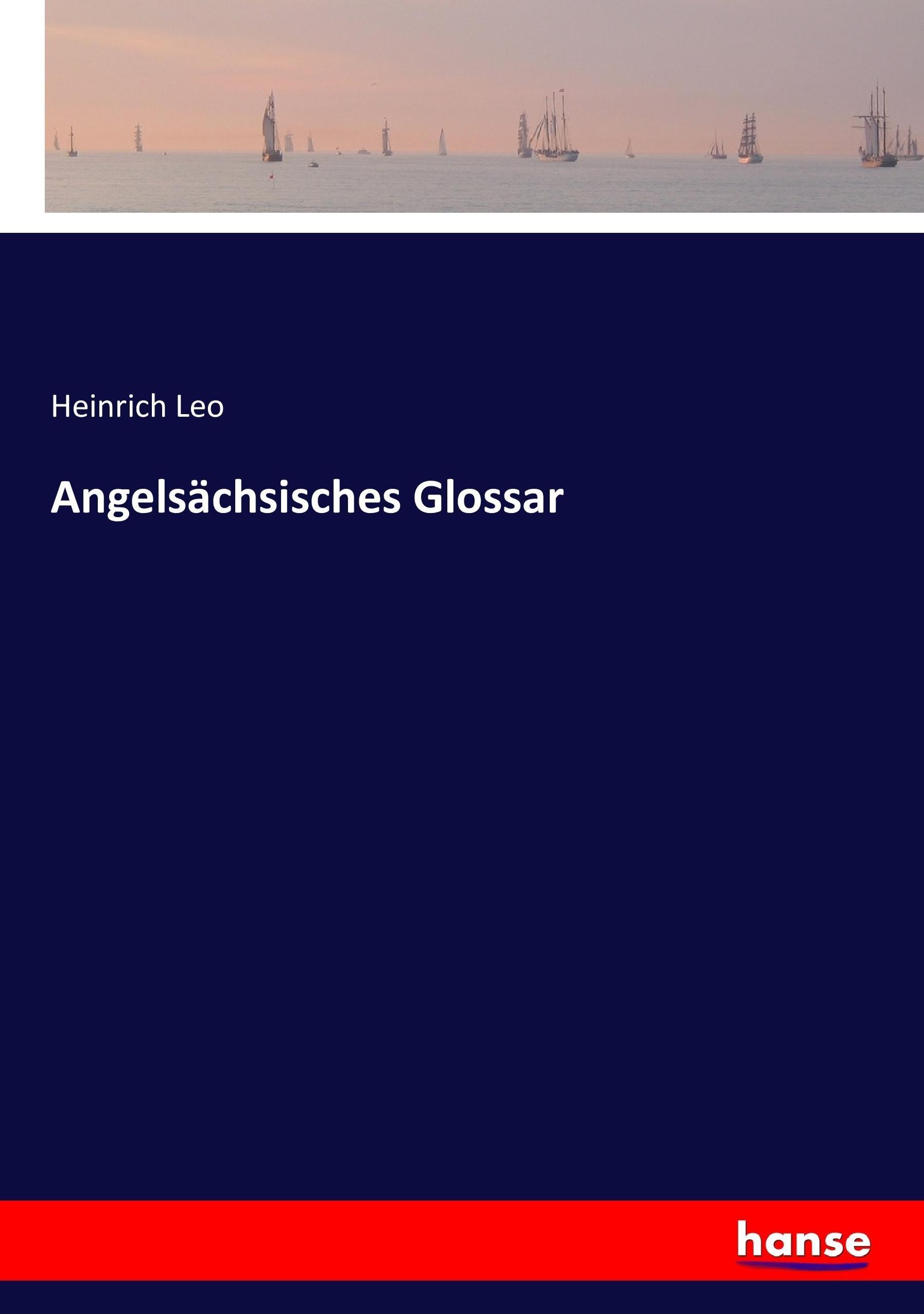 Vorderes Coverbild Angelsächsisches Glossar