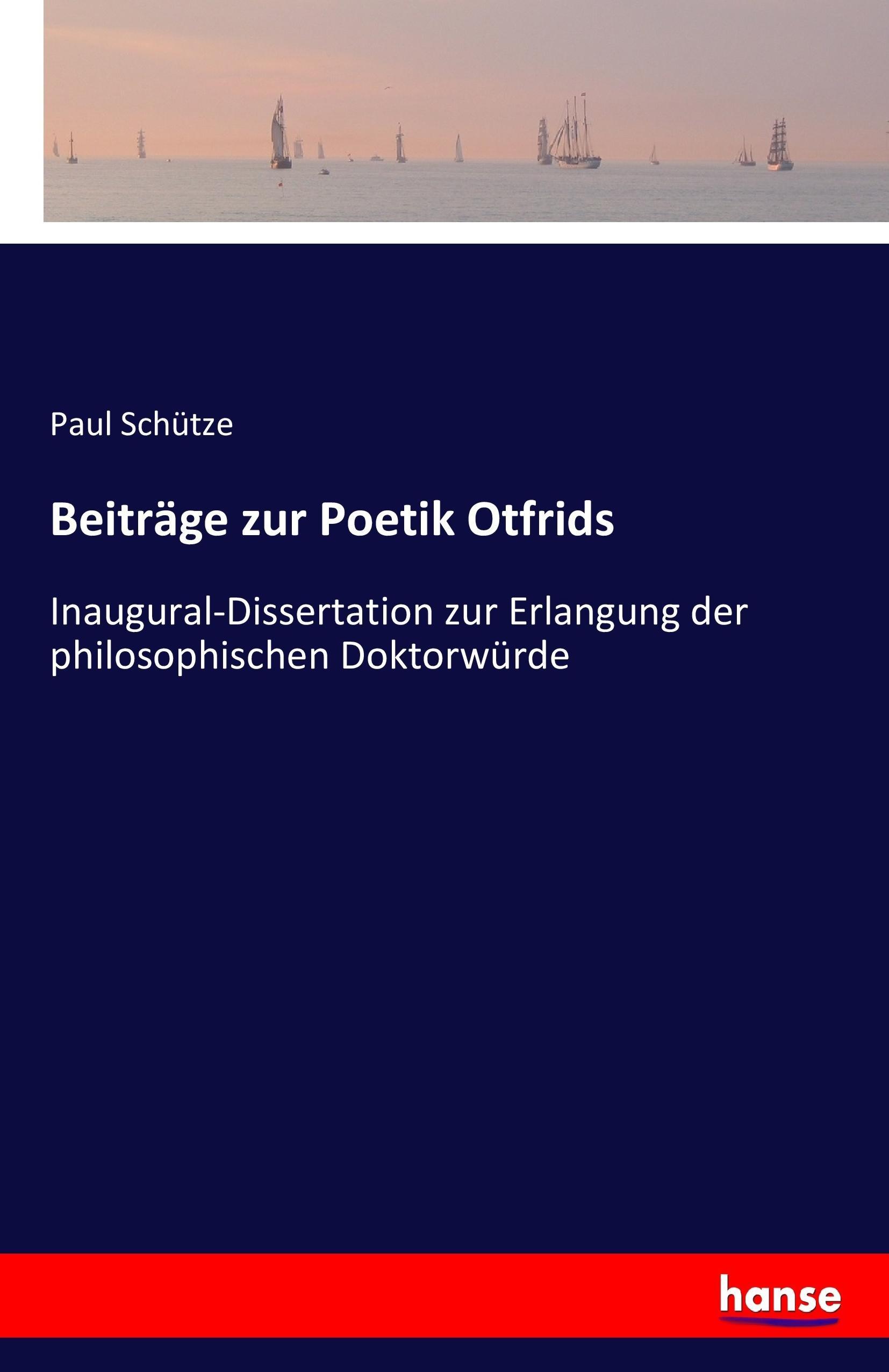 Vorderes Coverbild Beiträge zur Poetik Otfrids
