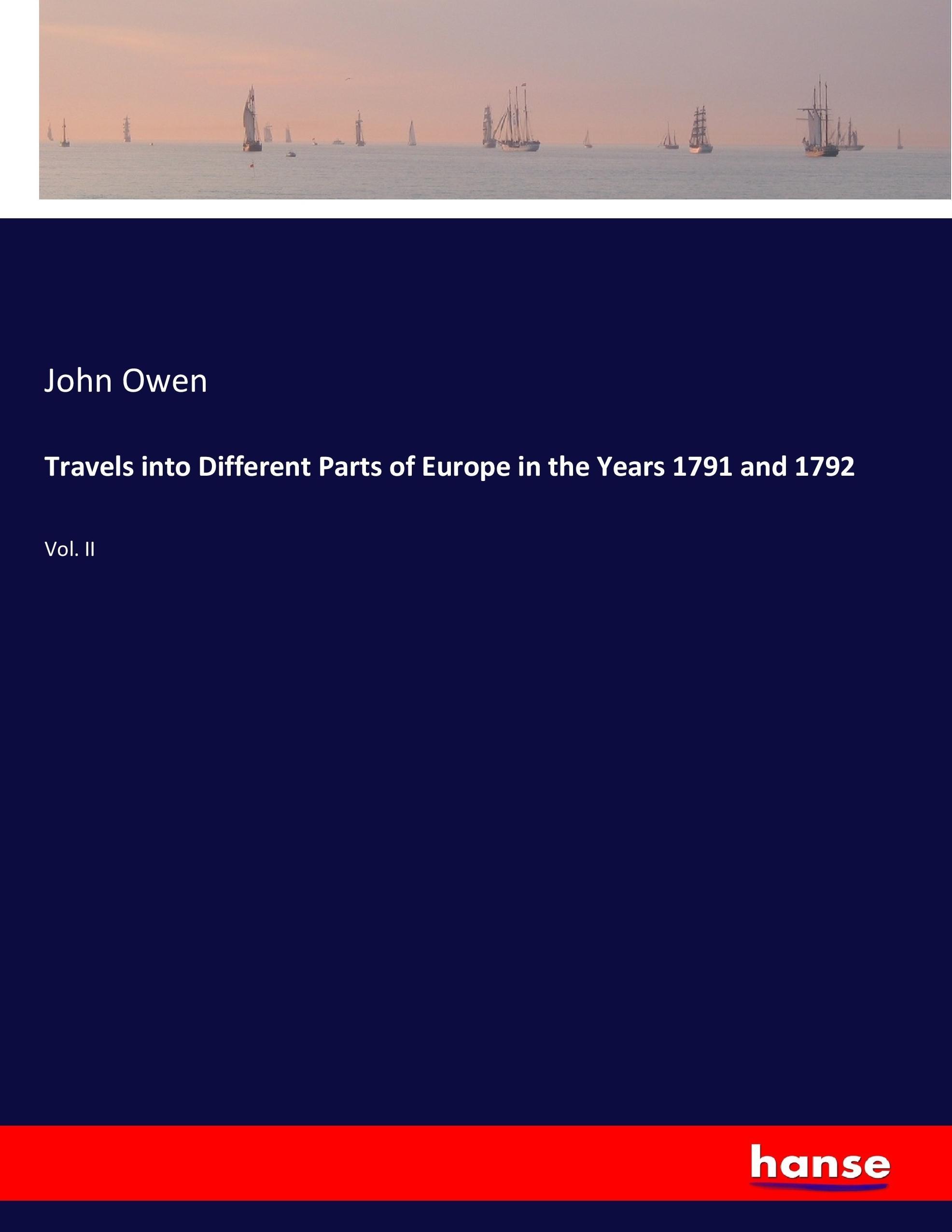 Vorderes Coverbild Travels into Different Parts of Europe in the Years 1791 and 1792