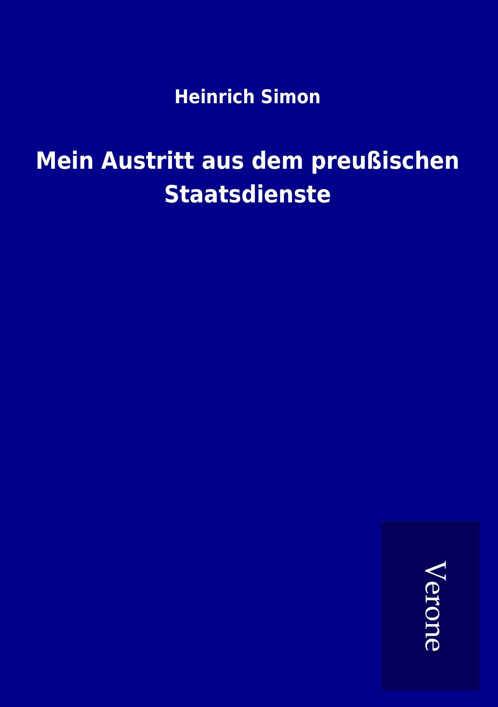 Vorderes Coverbild Mein Austritt aus dem preußischen Staatsdienste