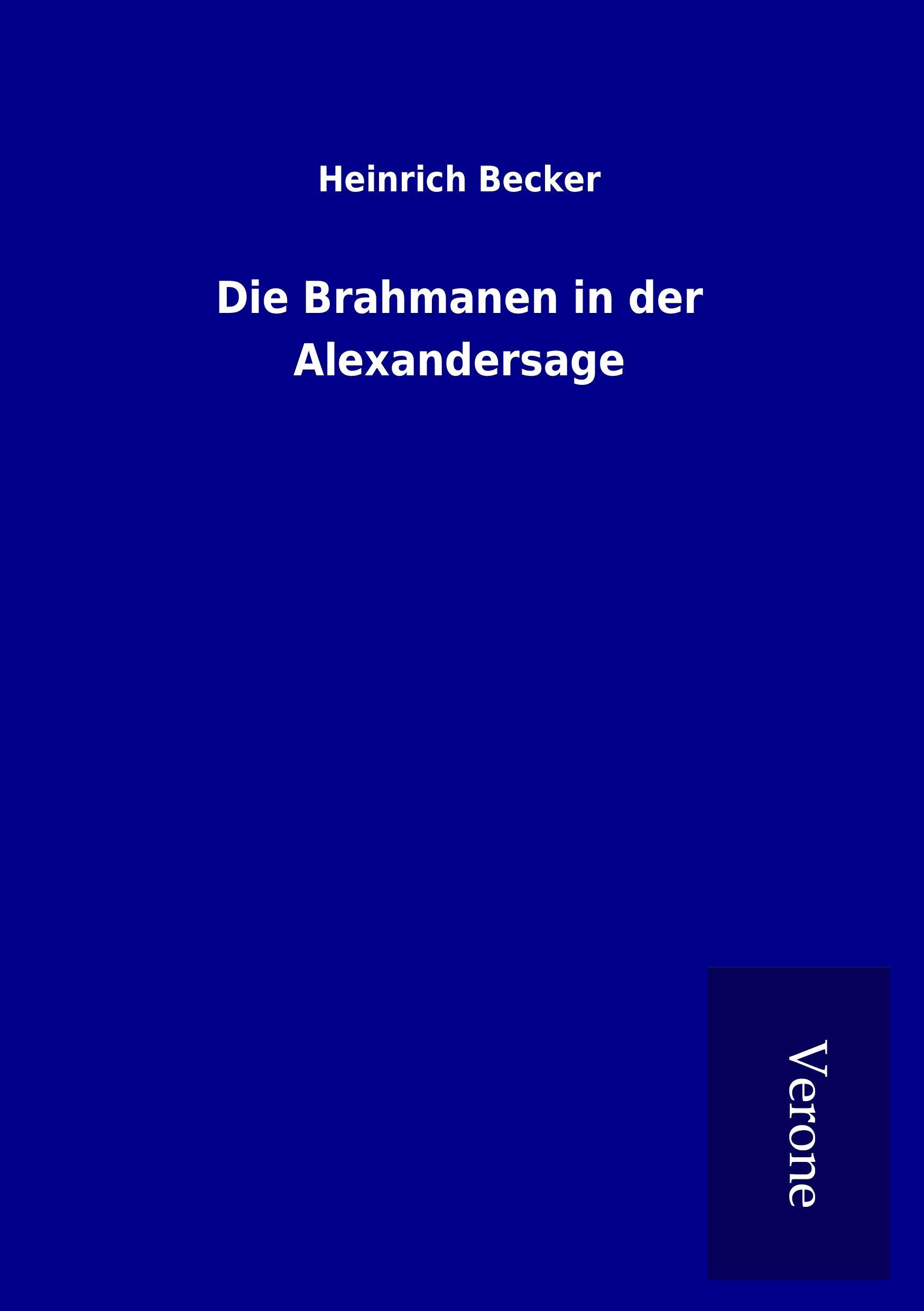 Vorderes Coverbild Die Brahmanen in der Alexandersage