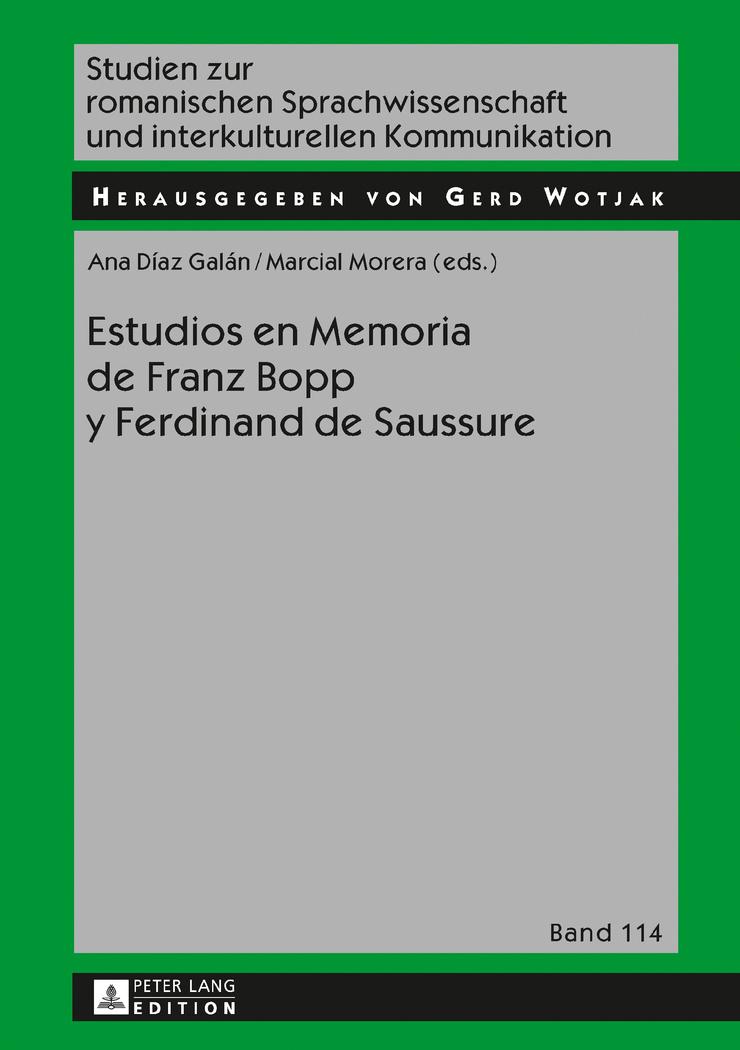 Vorderes Coverbild Estudios en Memoria de Franz Bopp y Ferdinand de Saussure