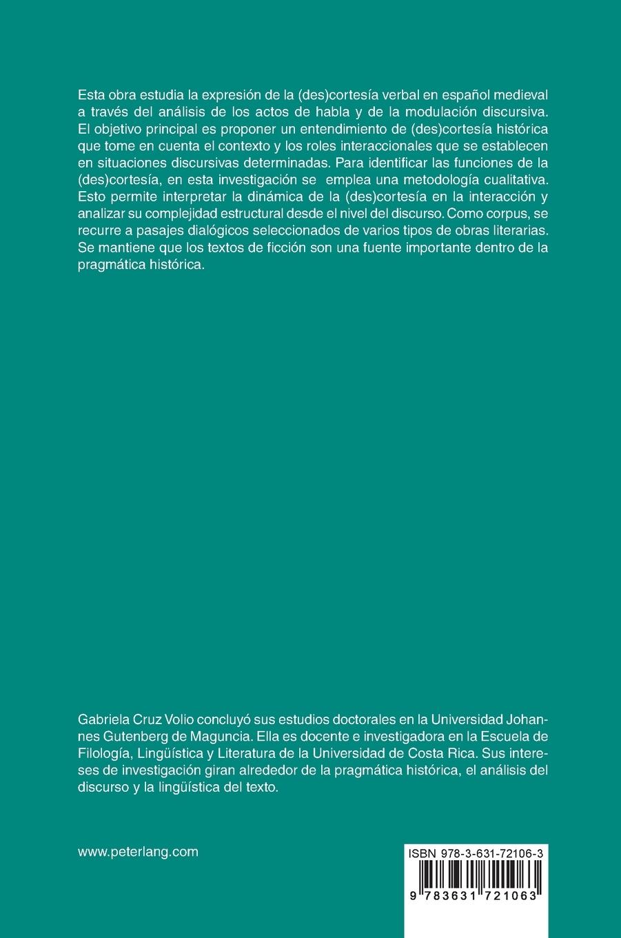 Rückseitencover Actos de habla y modulación discursiva en español medieval