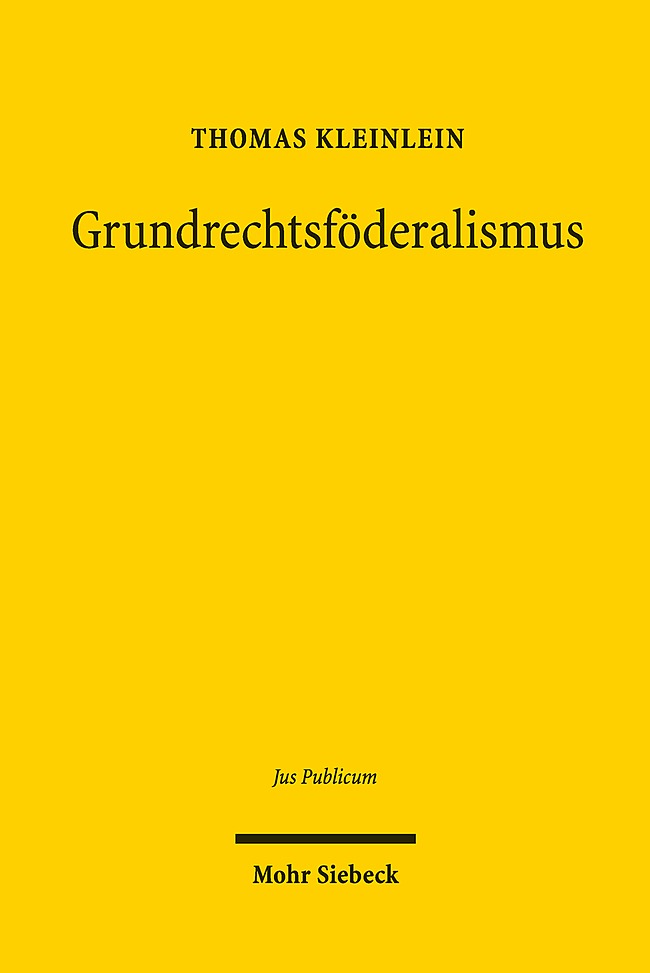 Vorderes Coverbild Grundrechtsföderalismus