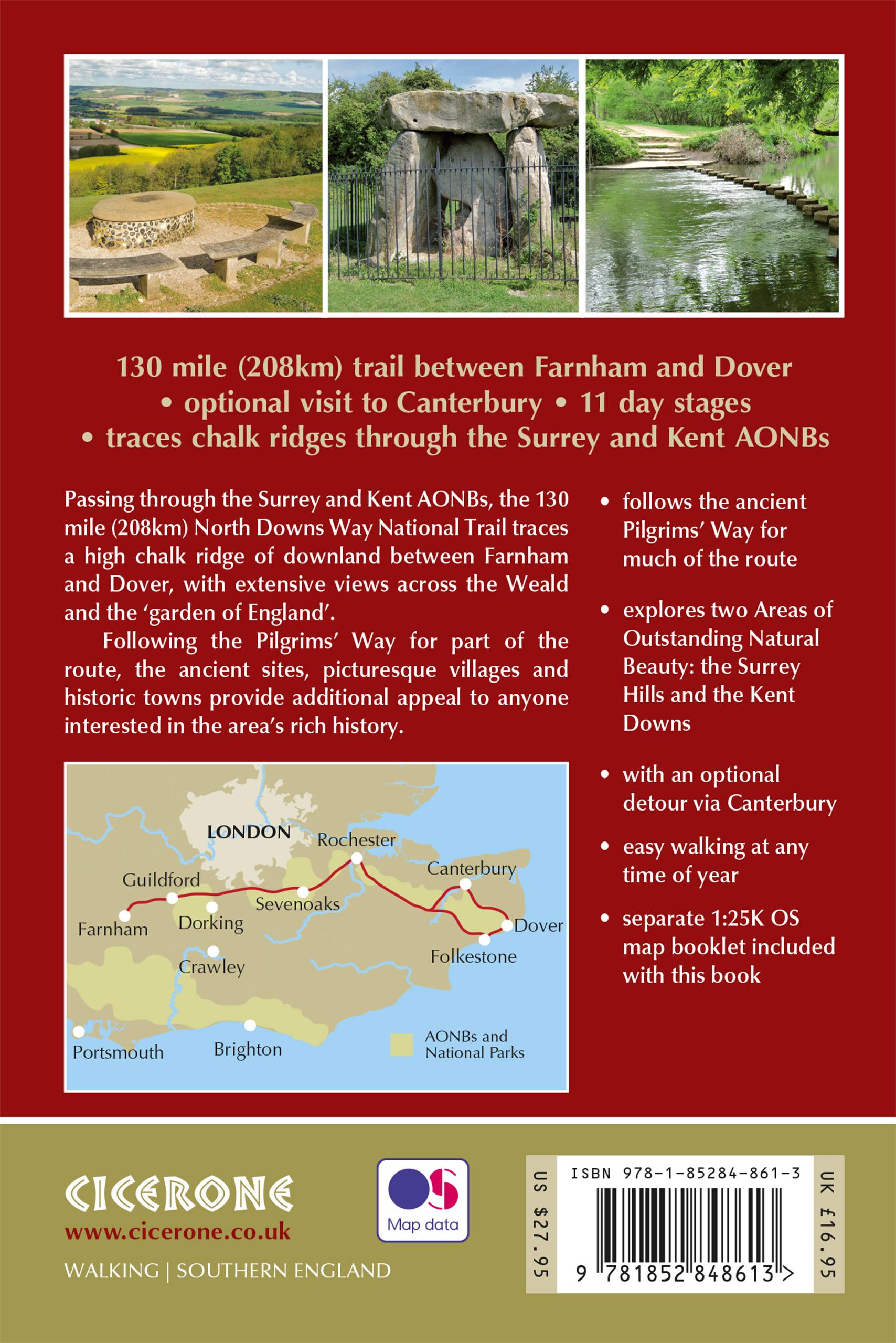 Rückseitencover The North Downs Way