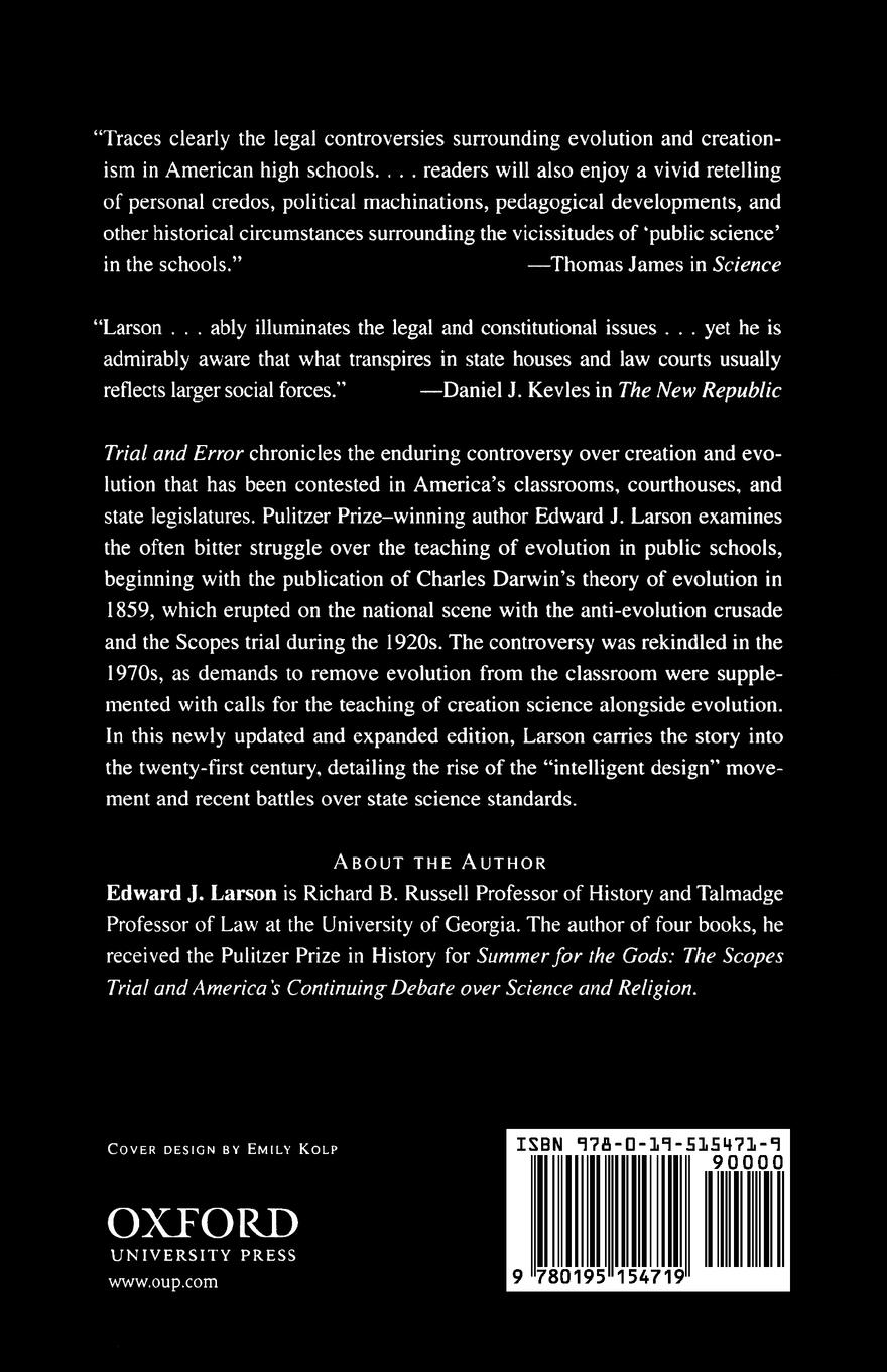 Rückseitencover Trial and Error