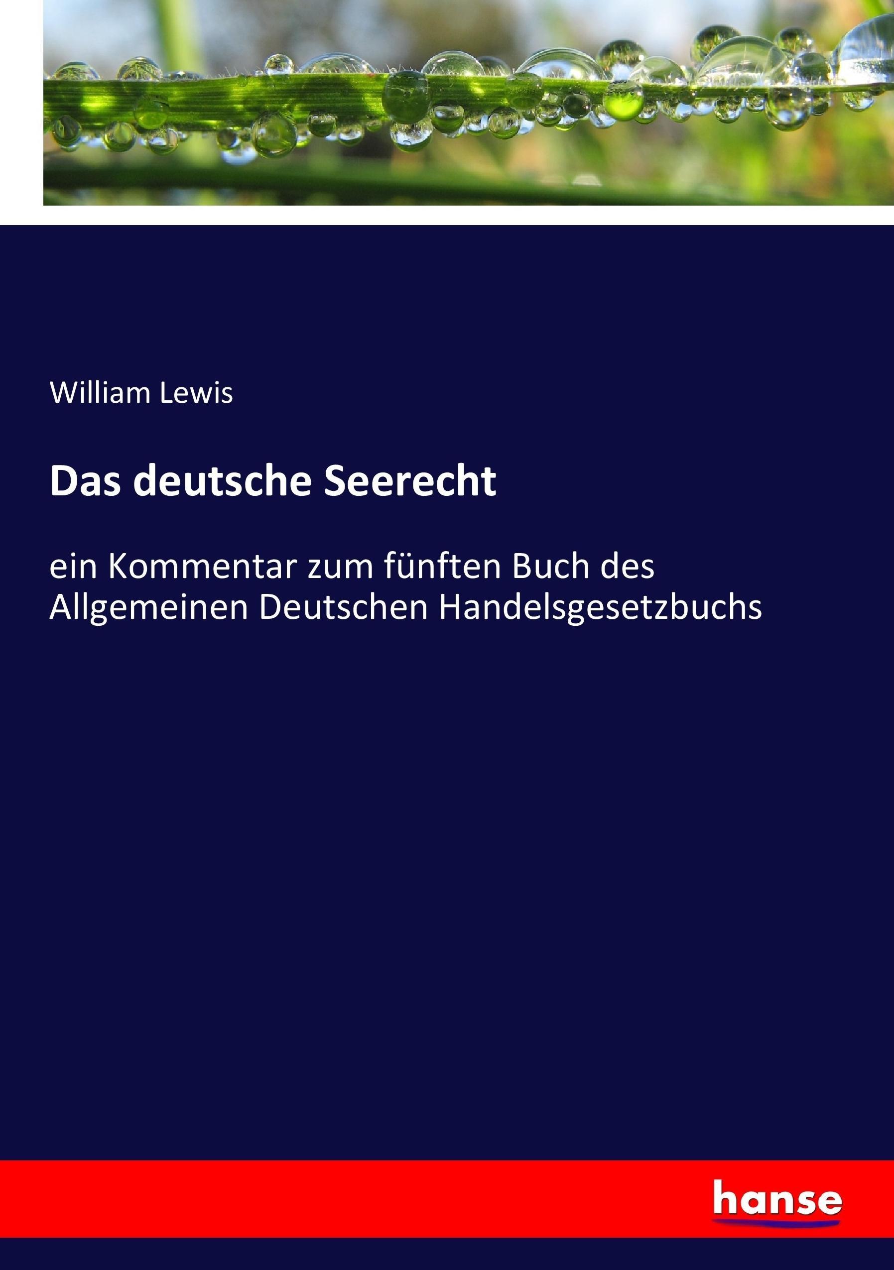 Vorderes Coverbild Das deutsche Seerecht