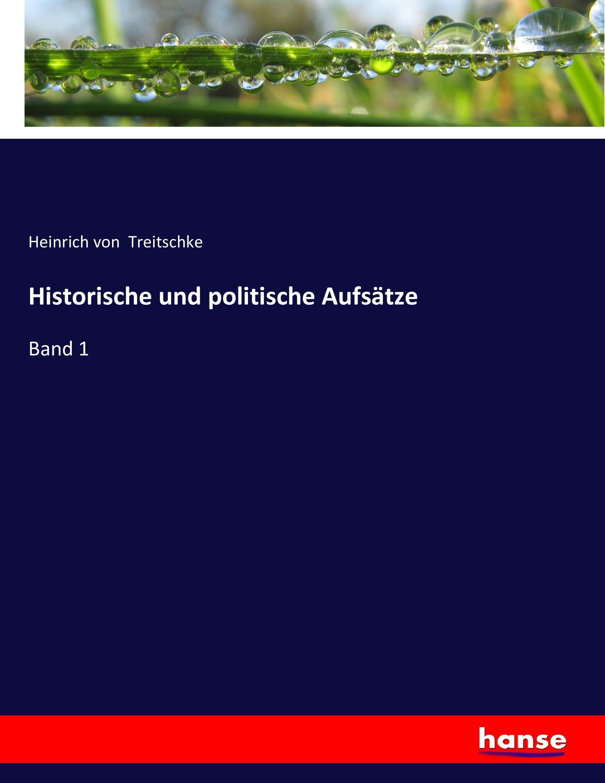 Vorderes Coverbild Historische und politische Aufsätze