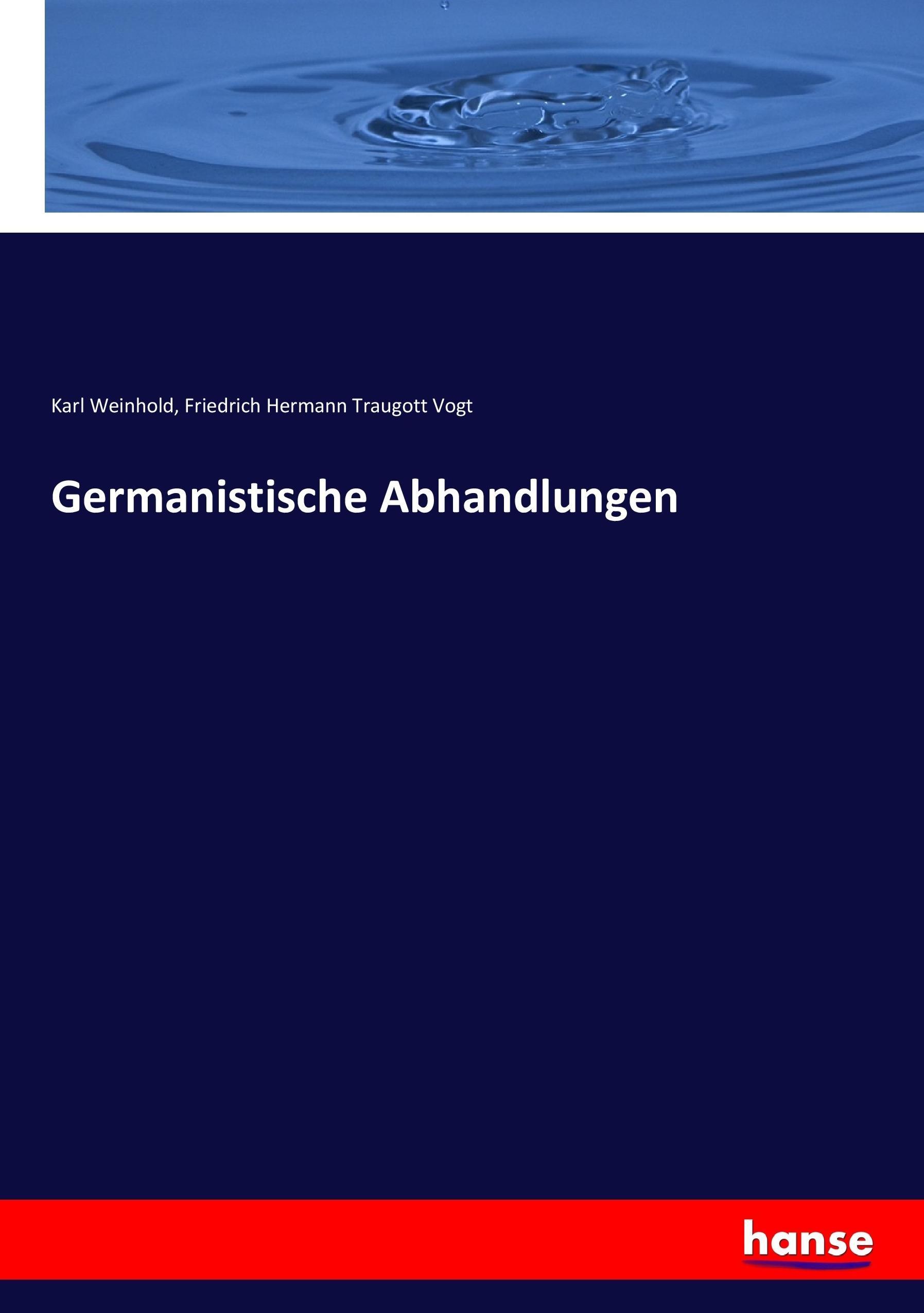Vorderes Coverbild Germanistische Abhandlungen