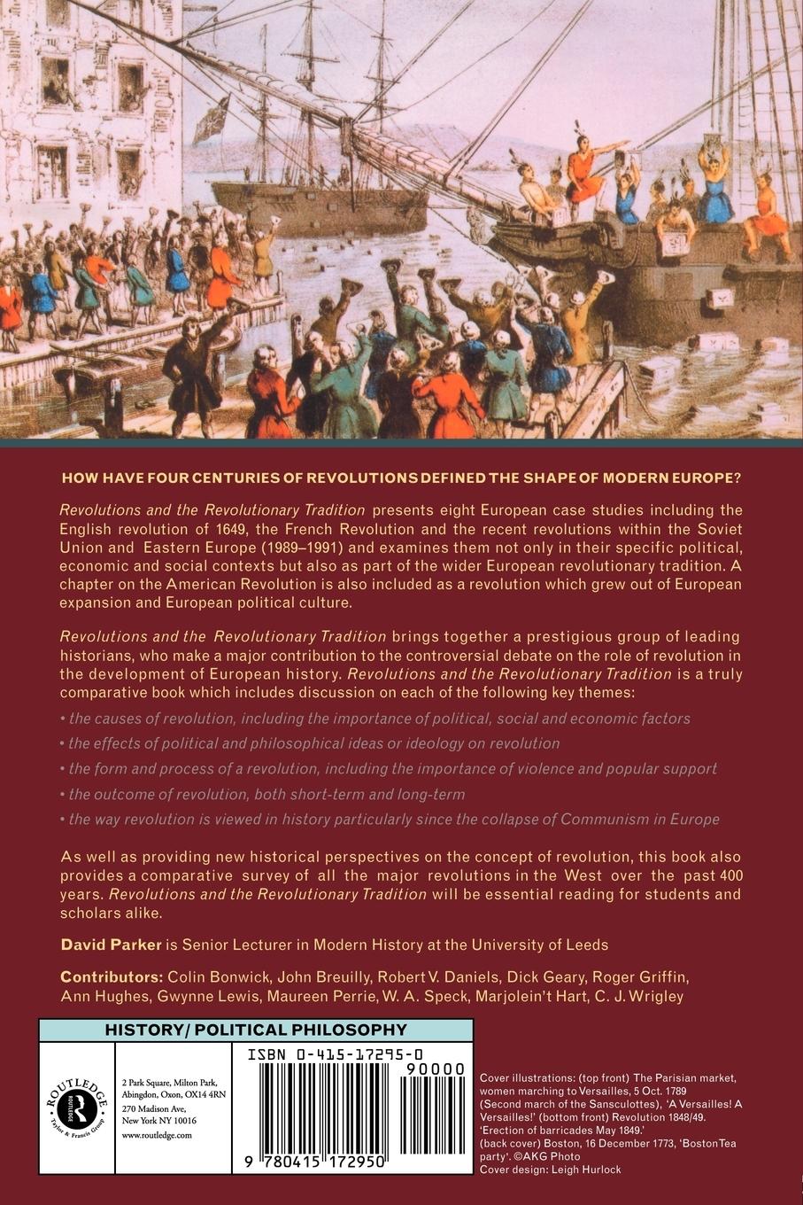 Rückseitencover Revolutions and the Revolutionary Tradition