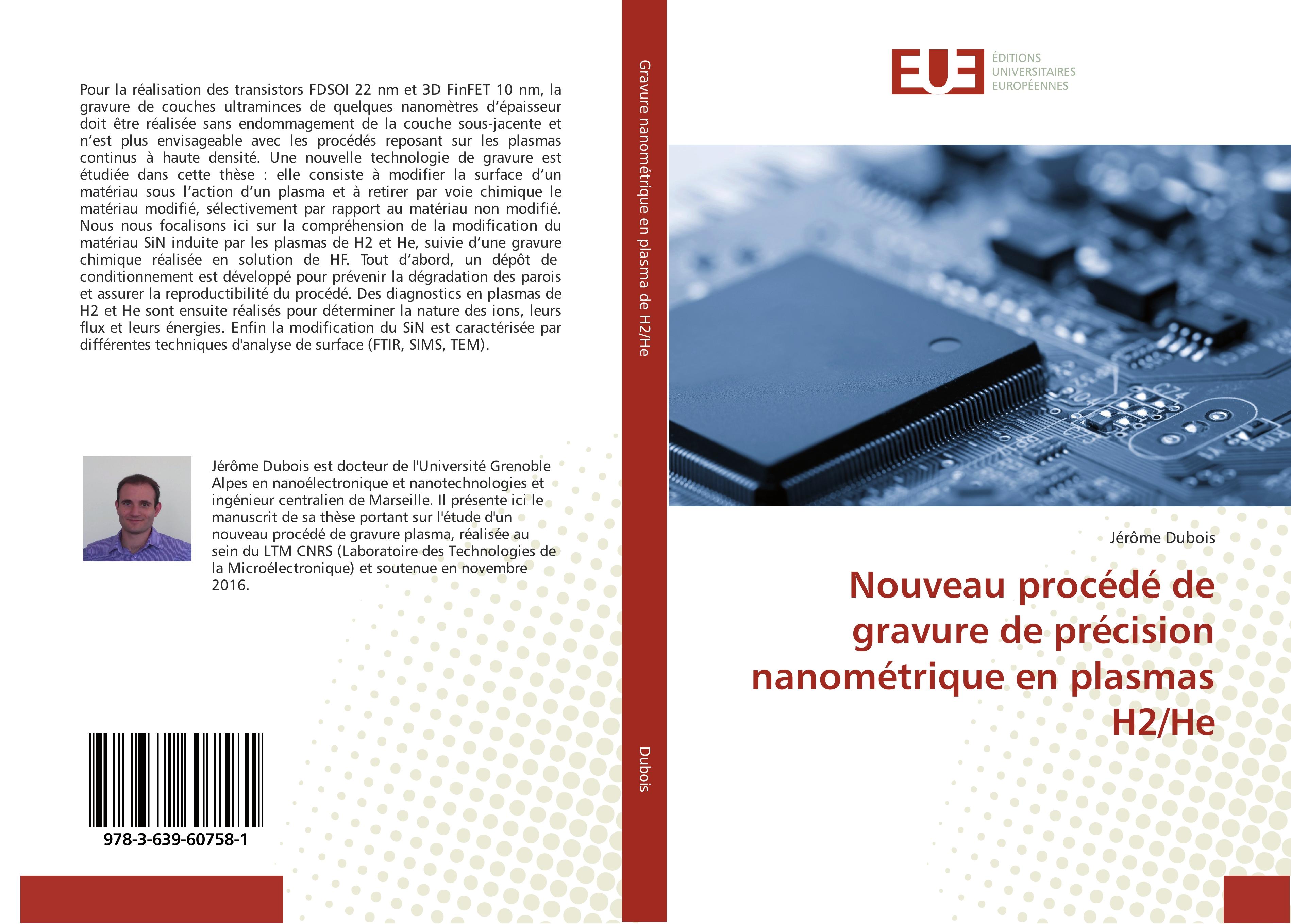 Vorderes Coverbild Nouveau procédé de gravure de précision nanométrique en plasmas H2/He