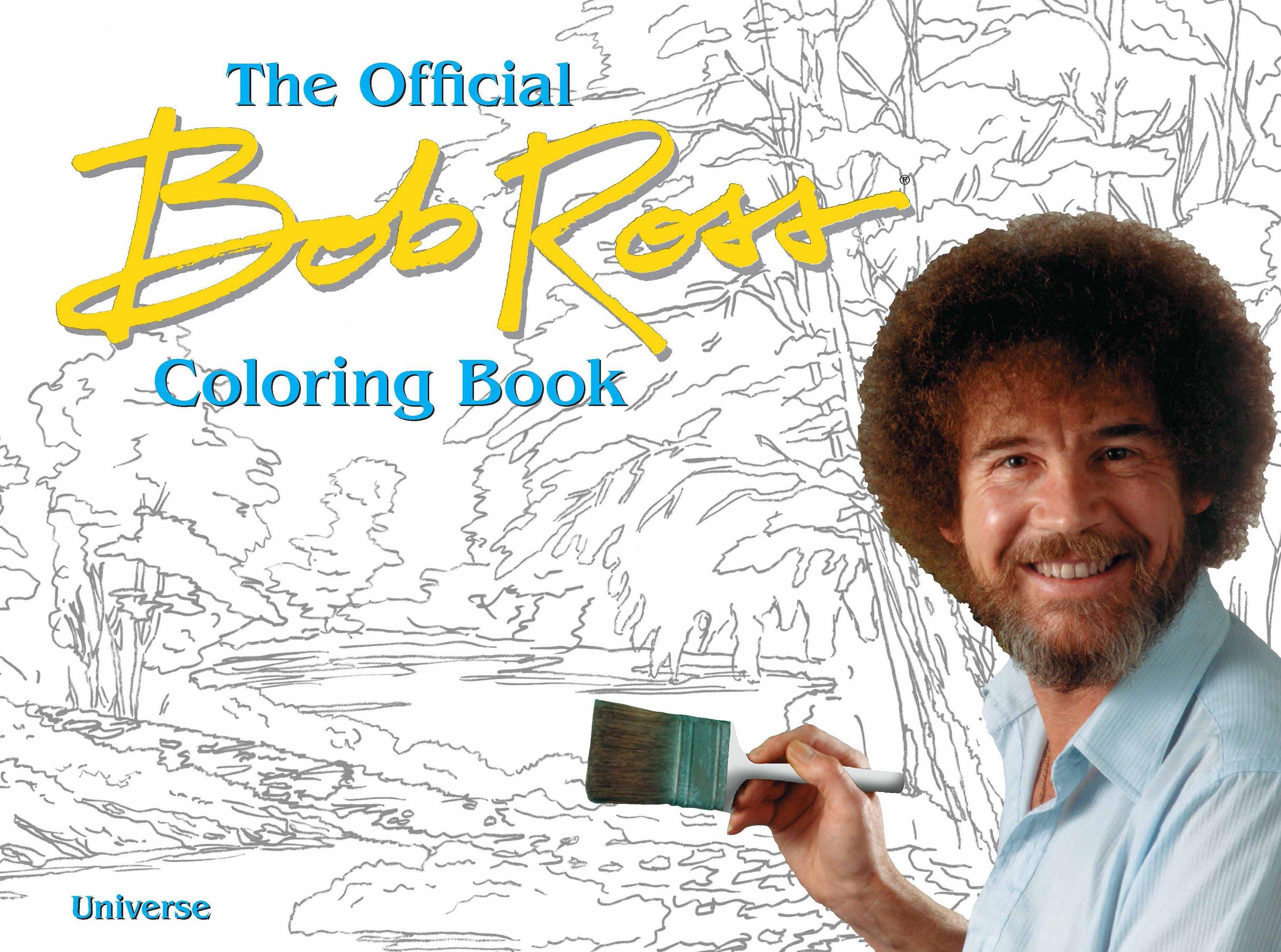 Vorderes Coverbild The Bob Ross Coloring Book
