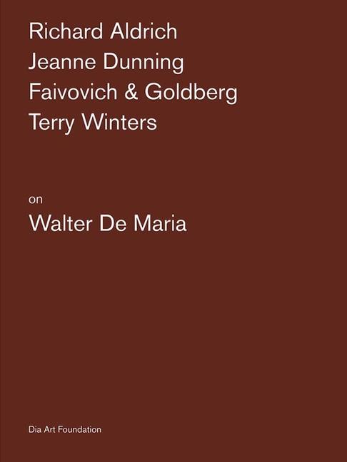 Vorderes Coverbild Artists on Walter de Maria