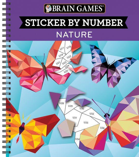 Vorderes Coverbild Brain Games - Sticker by Number: Nature (28 Images to Sticker)