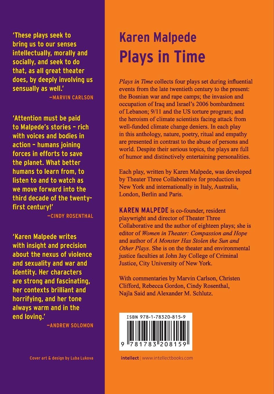 Rückseitencover Plays in Time