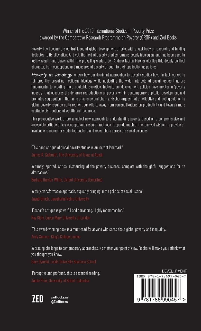 Rückseitencover Poverty as Ideology