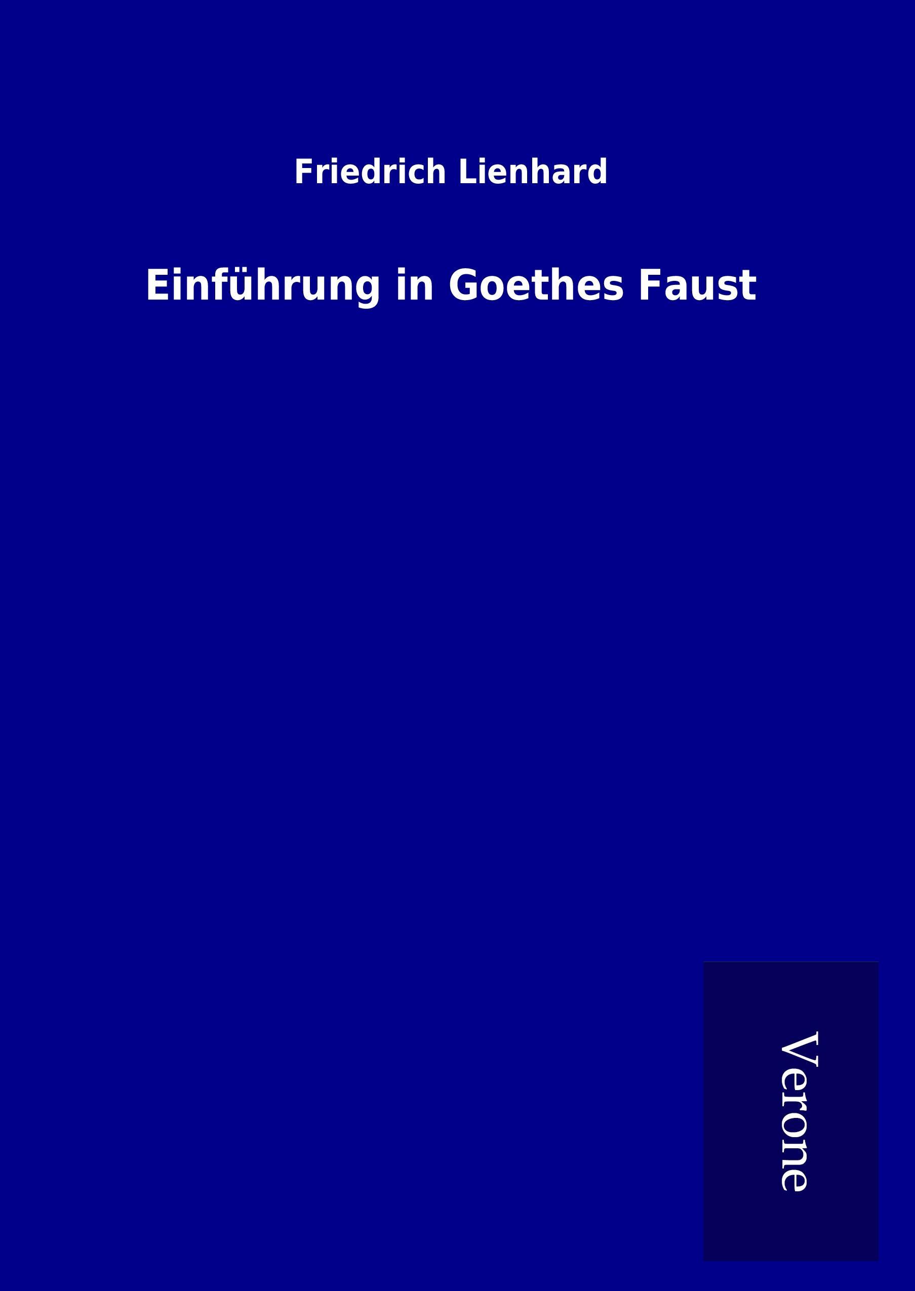 Vorderes Coverbild Einführung in Goethes Faust
