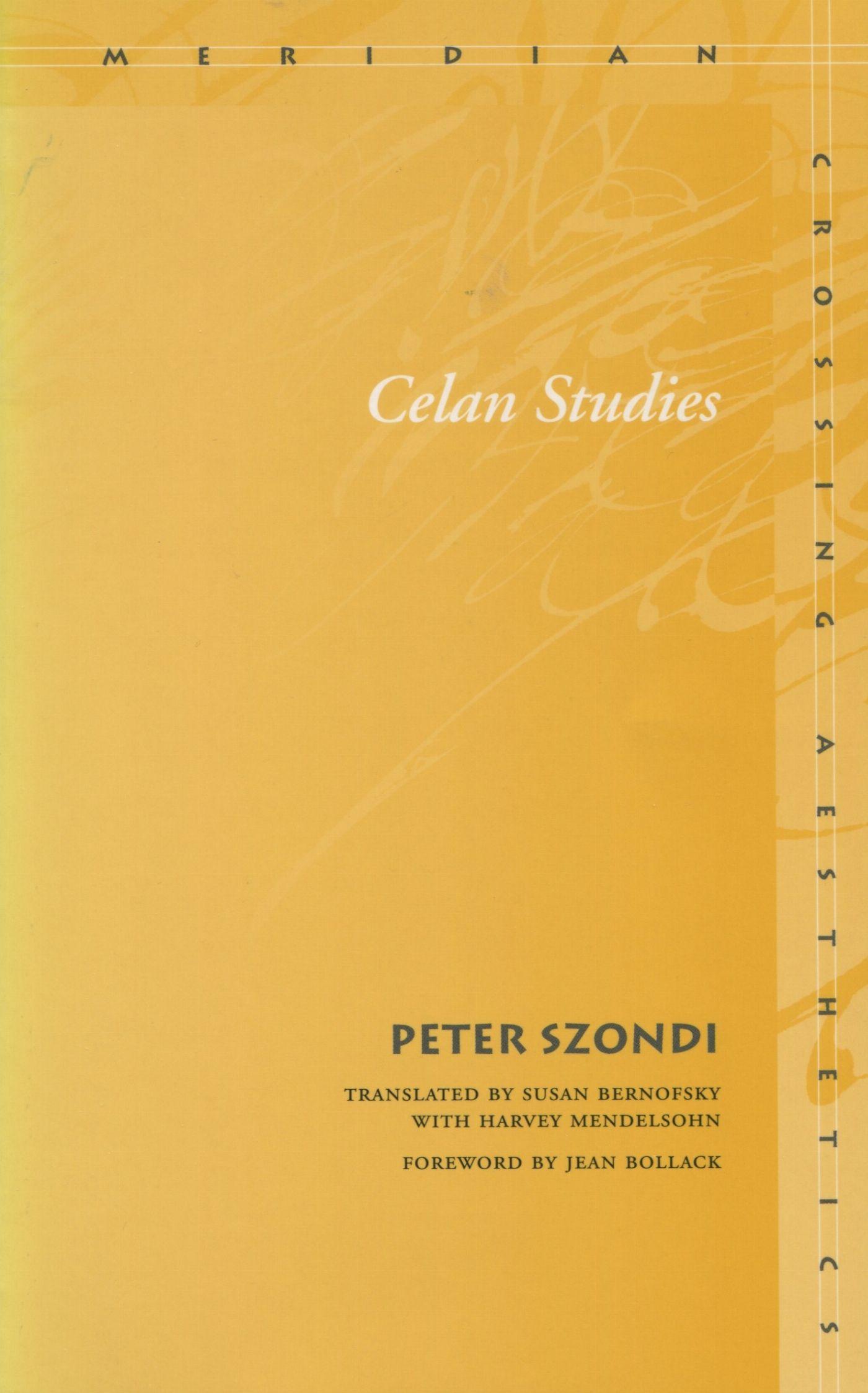Vorderes Coverbild Celan Studies