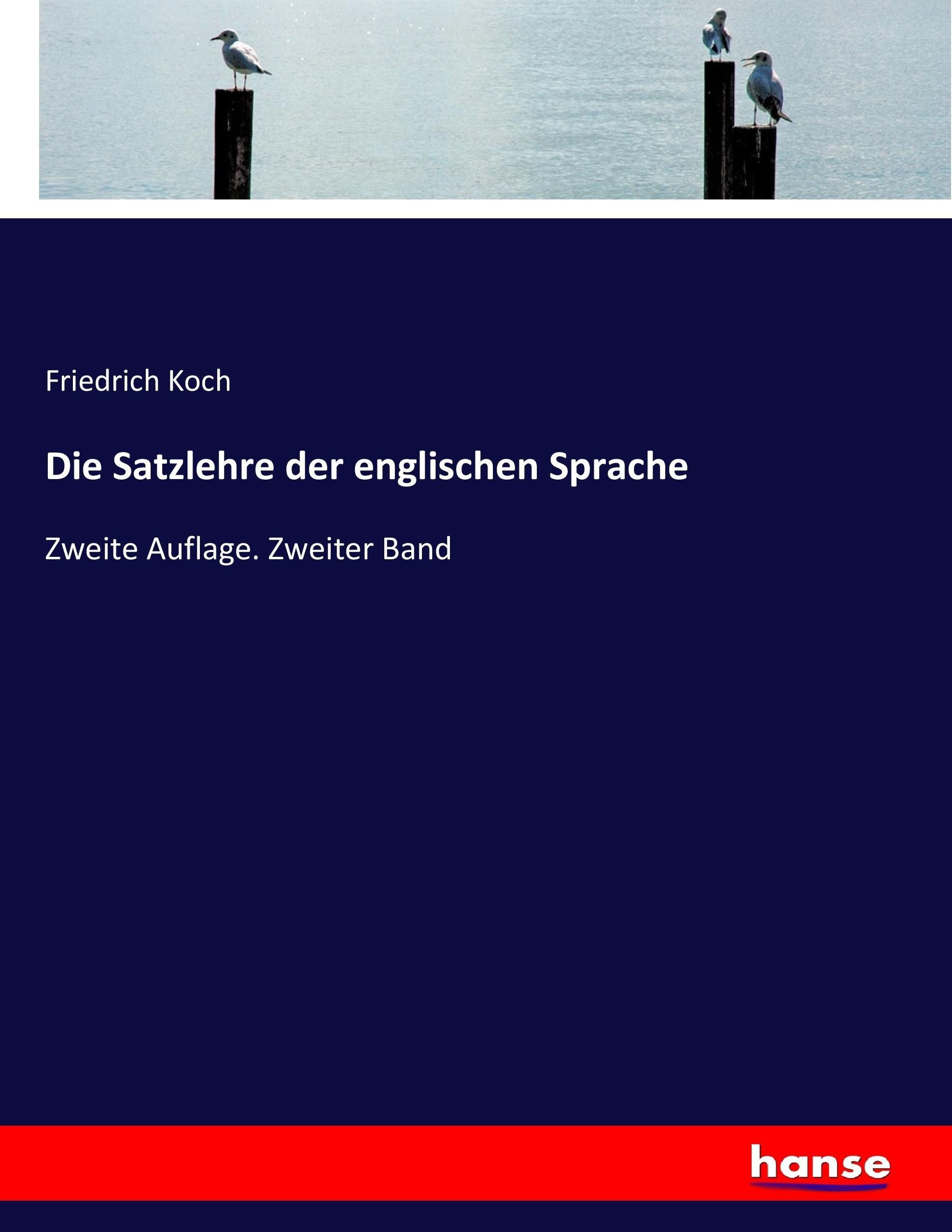 Vorderes Coverbild Die Satzlehre der englischen Sprache