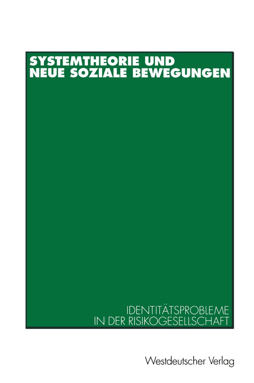 Vorderes Coverbild Systemtheorie und neue soziale Bewegungen