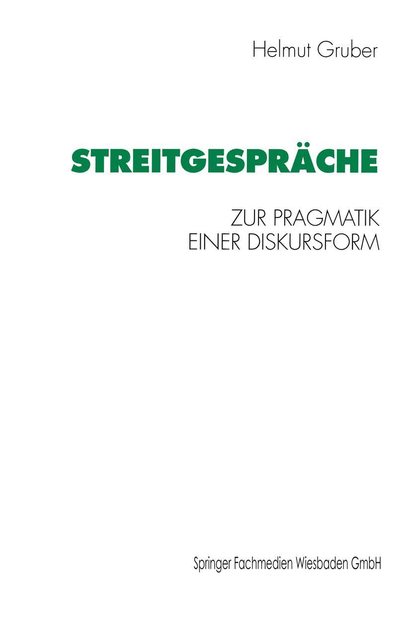 Vorderes Coverbild Streitgespräche