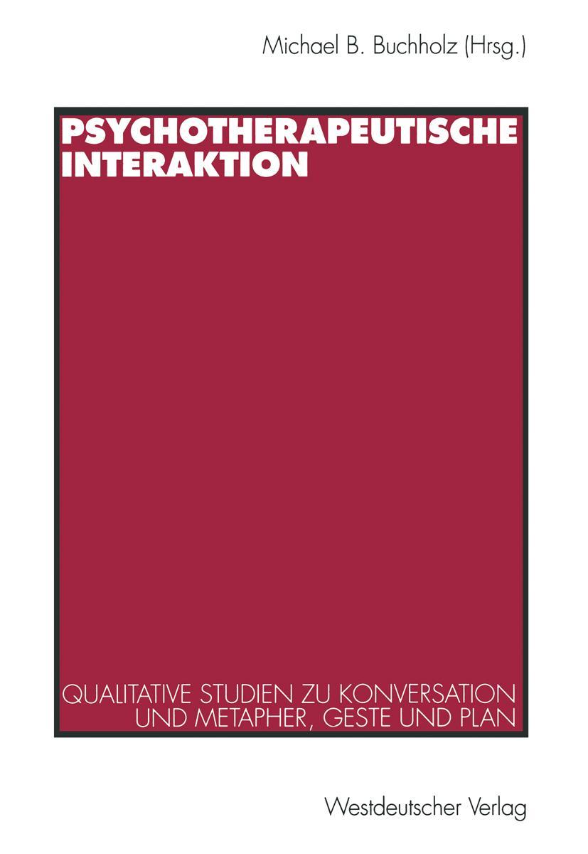Vorderes Coverbild Psychotherapeutische Interaktion