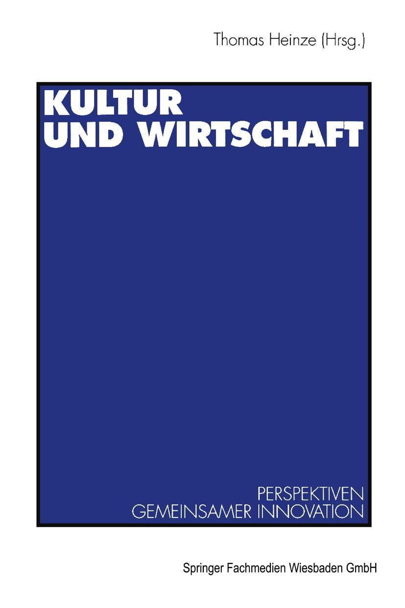 Vorderes Coverbild Kultur und Wirtschaft