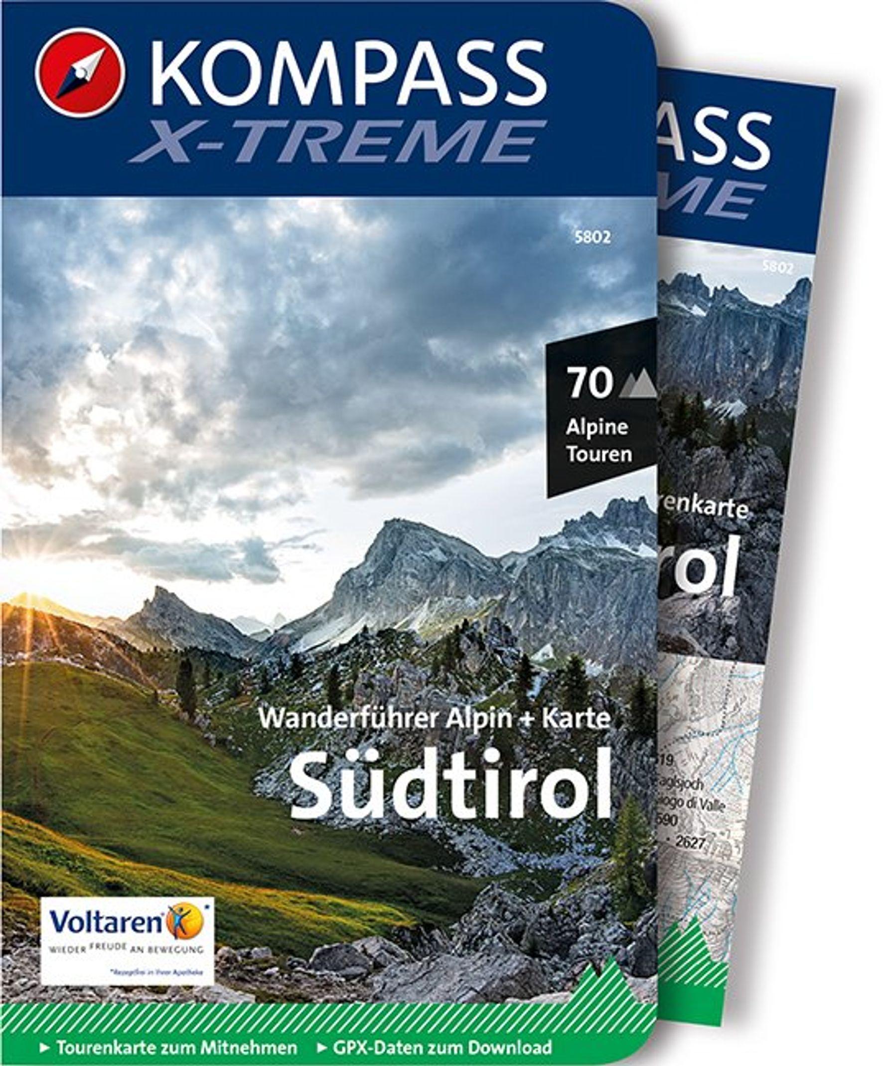 Vorderes Coverbild KOMPASS X-treme Wanderführer Südtirol, 70 Alpine Touren