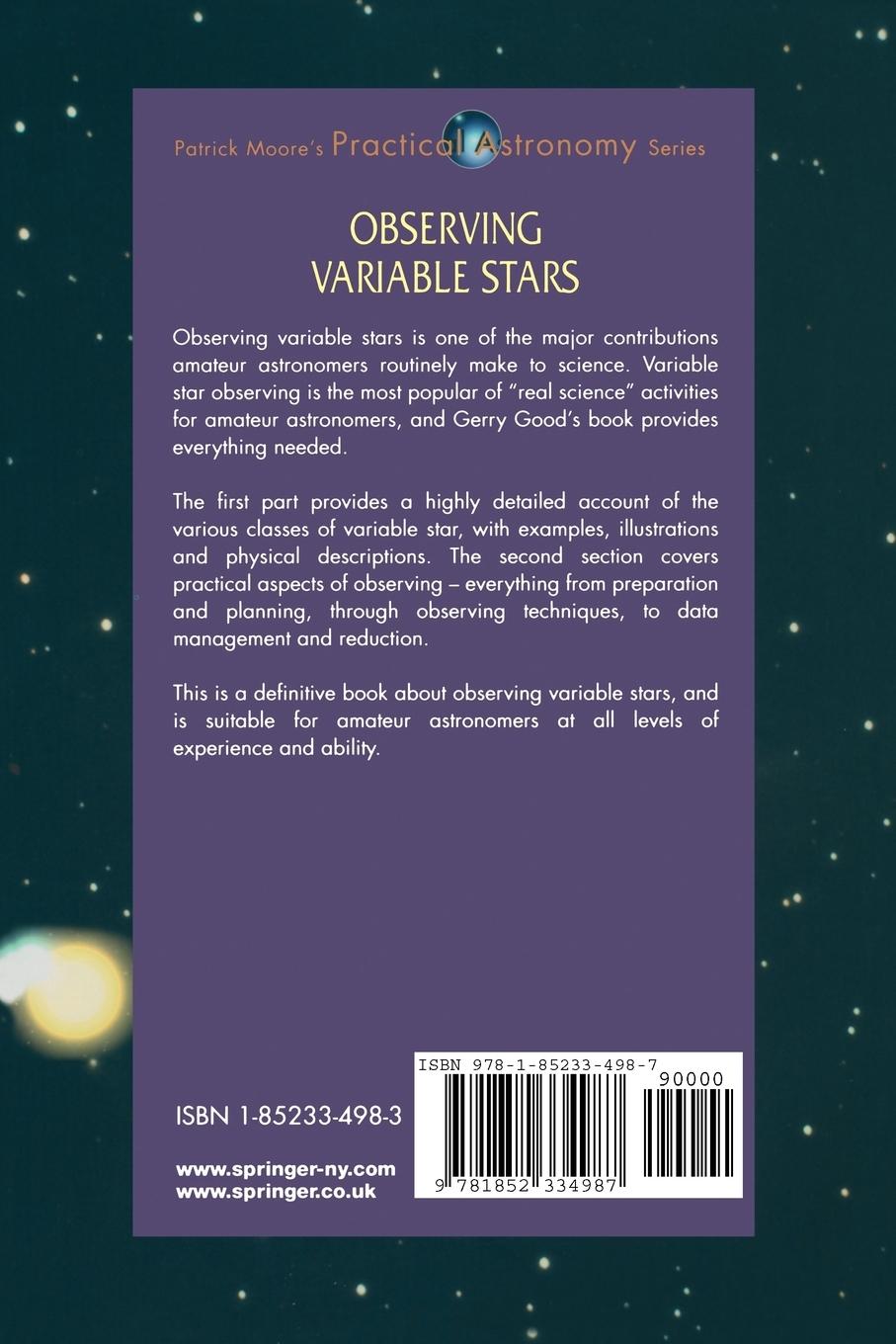 Rückseitencover Observing Variable Stars