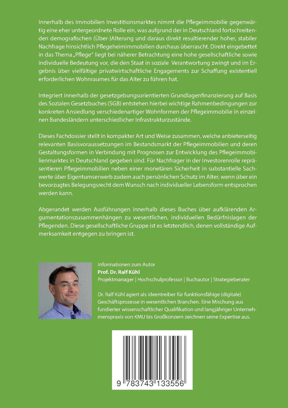 Rückseitencover Pflegeimmobilien als zukunftssicheres Investment