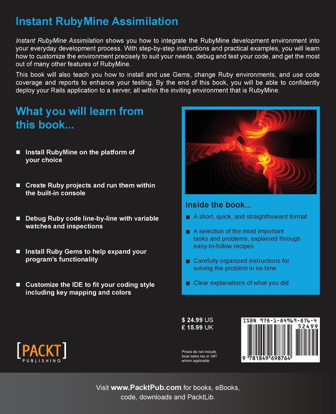 Rückseitencover Instant RubyMine