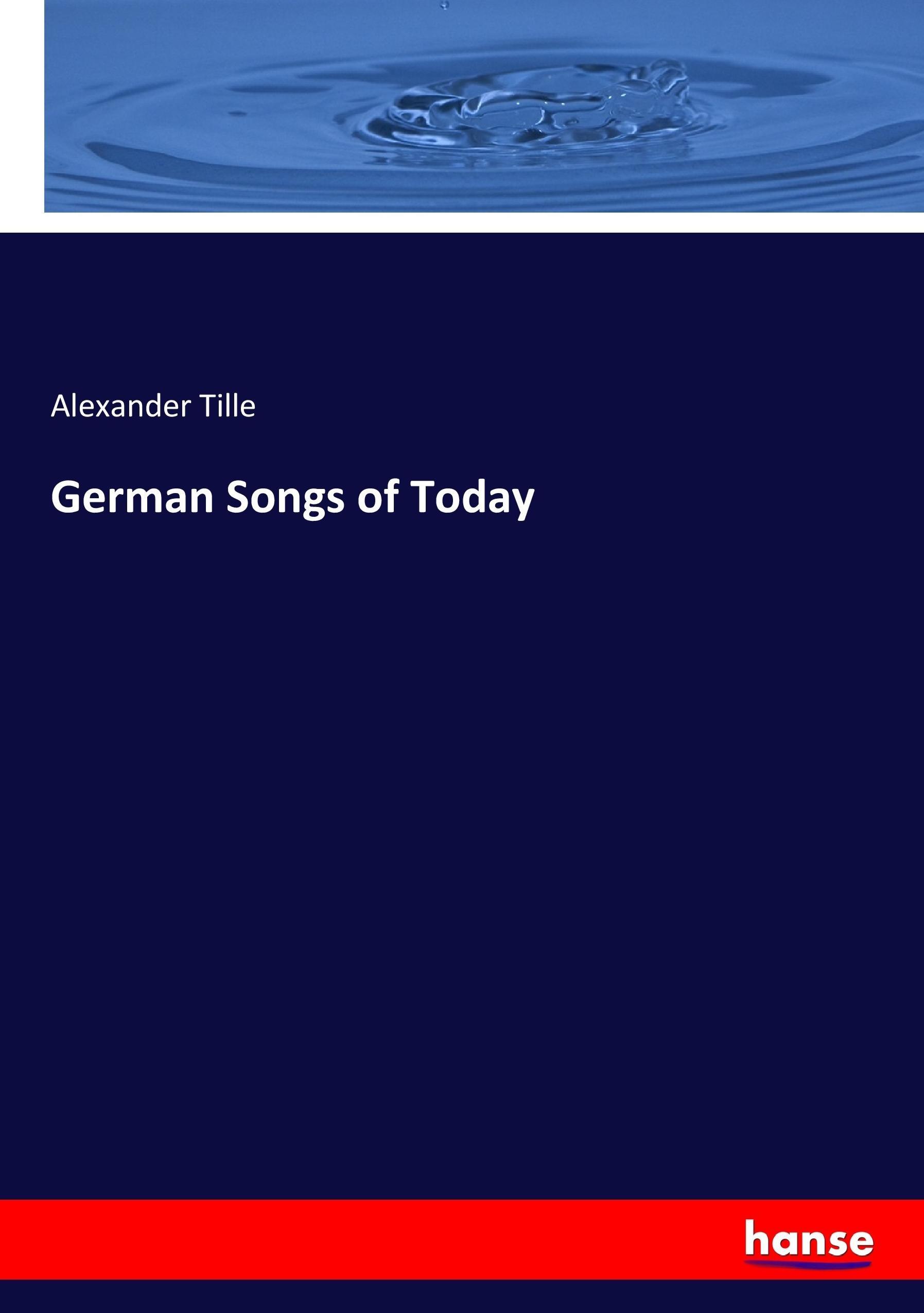 Vorderes Coverbild German Songs of Today