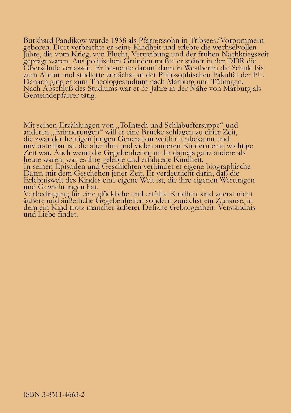 Rückseitencover Tollatsch und Schlabuffersuppe