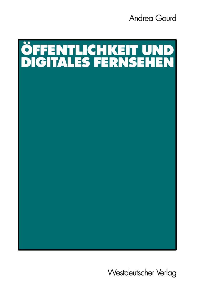 Vorderes Coverbild Öffentlichkeit und digitales Fernsehen