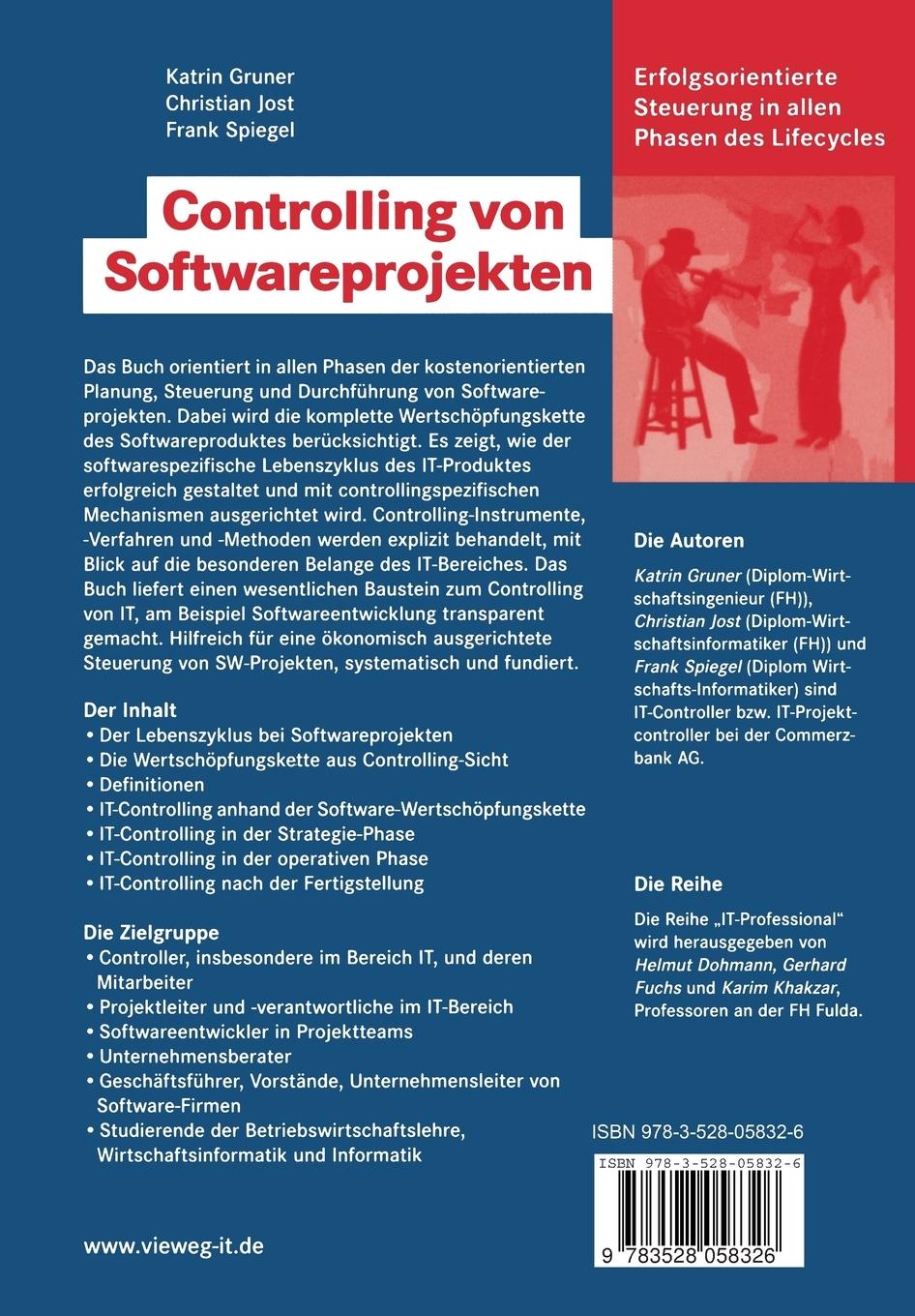 Rückseitencover Controlling von Softwareprojekten