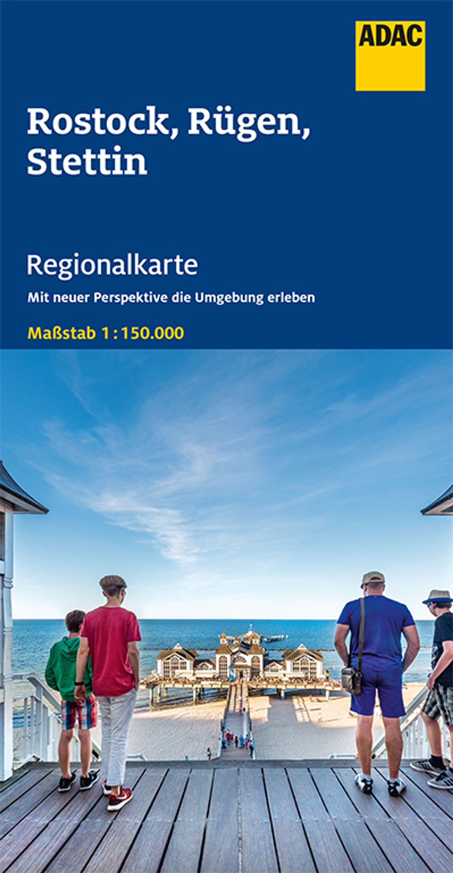 Vorderes Coverbild ADAC Regionalkarte Deutschland Blatt 3 Rostock, Rügen, Stettin 1:150 000