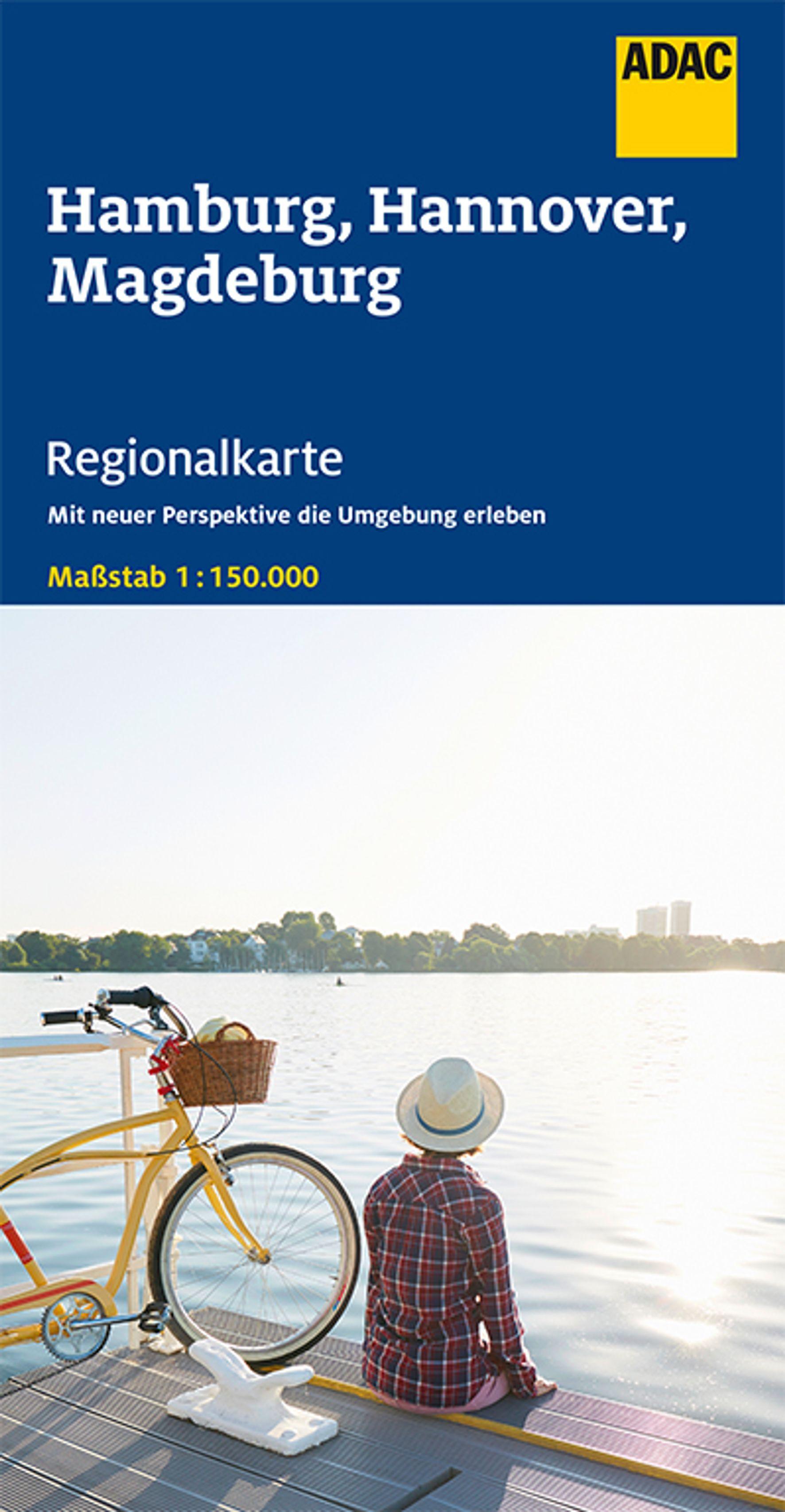 Vorderes Coverbild ADAC Regionalkarte Blatt 5 Hamburg, Hannover, Magdeburg 1:150 000