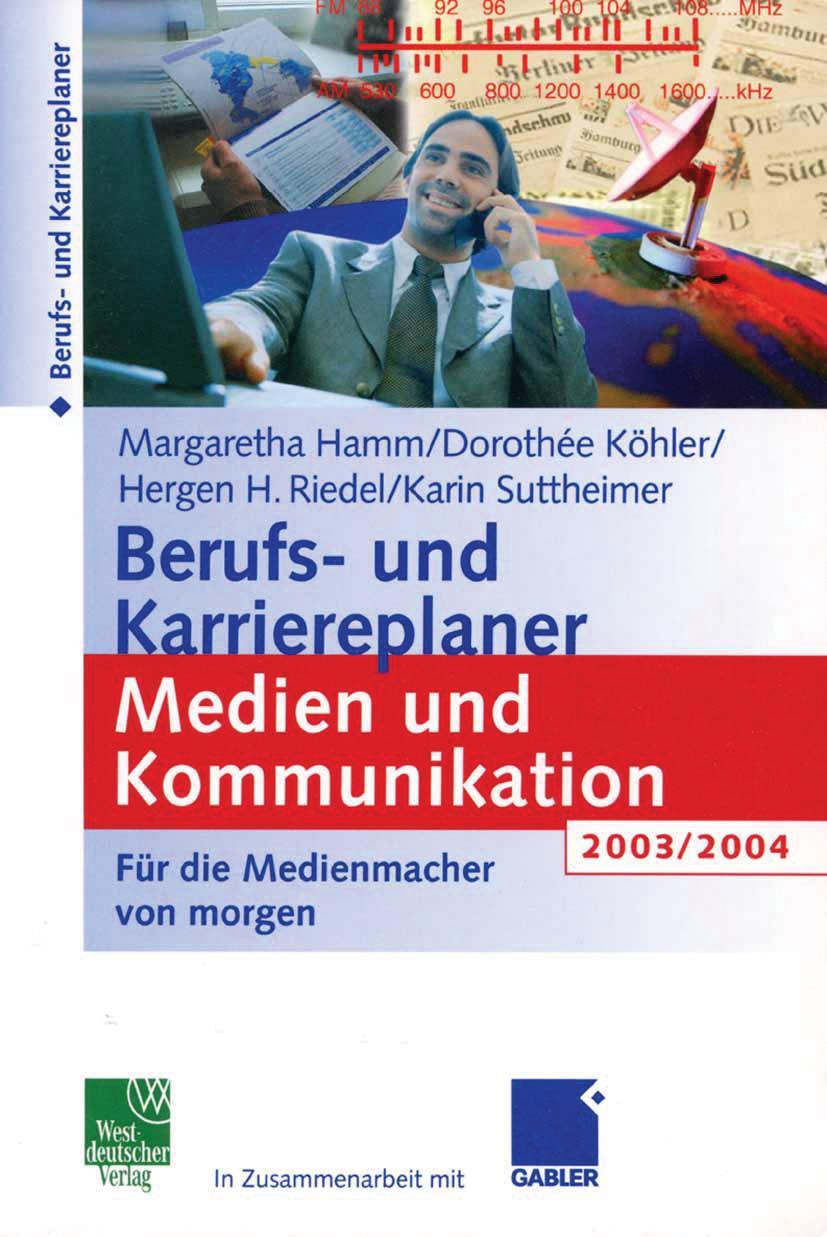 Vorderes Coverbild Berufs- und Karriereplaner Medien und Kommunikation 2003/2004