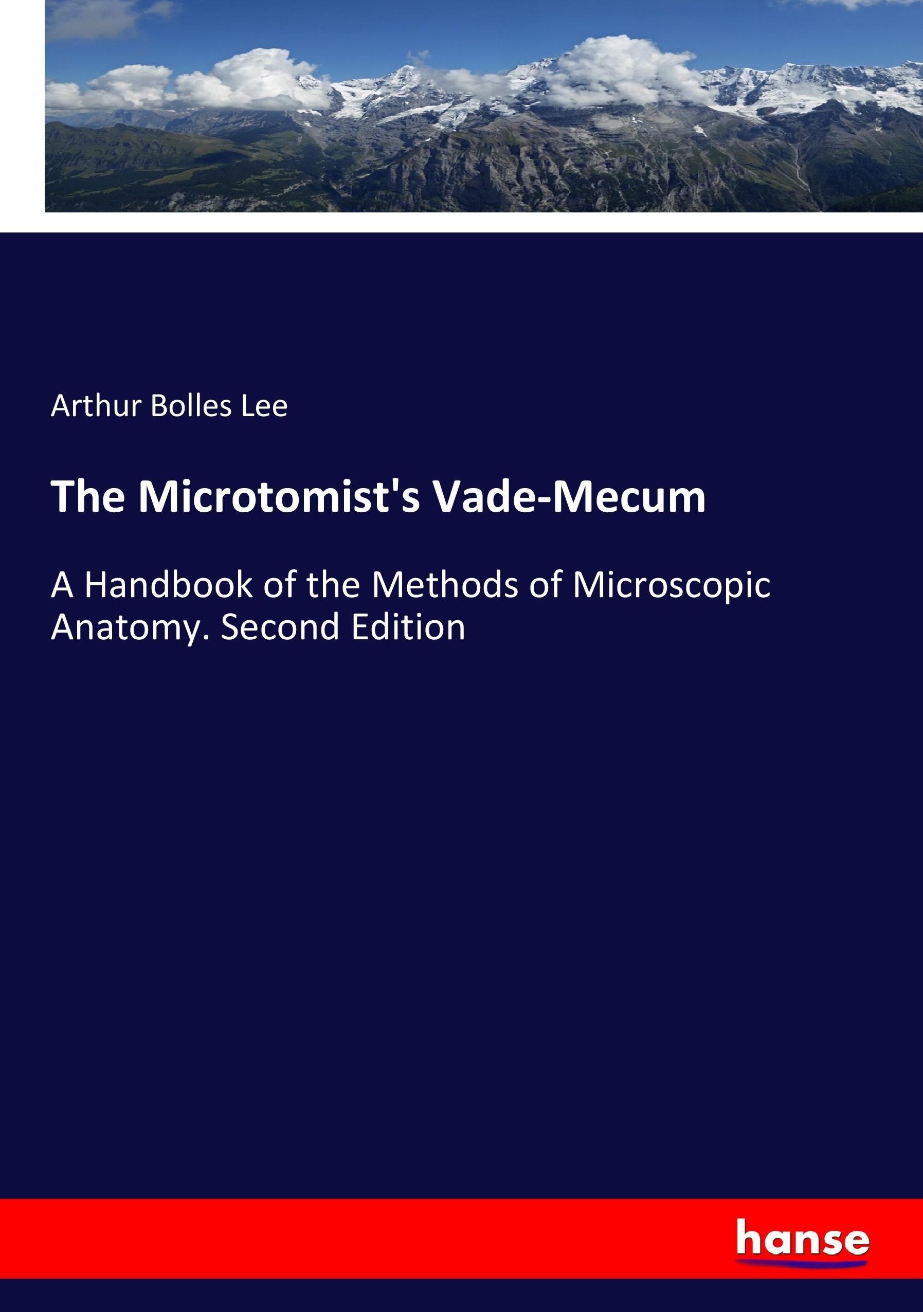 Vorderes Coverbild The Microtomist's Vade-Mecum